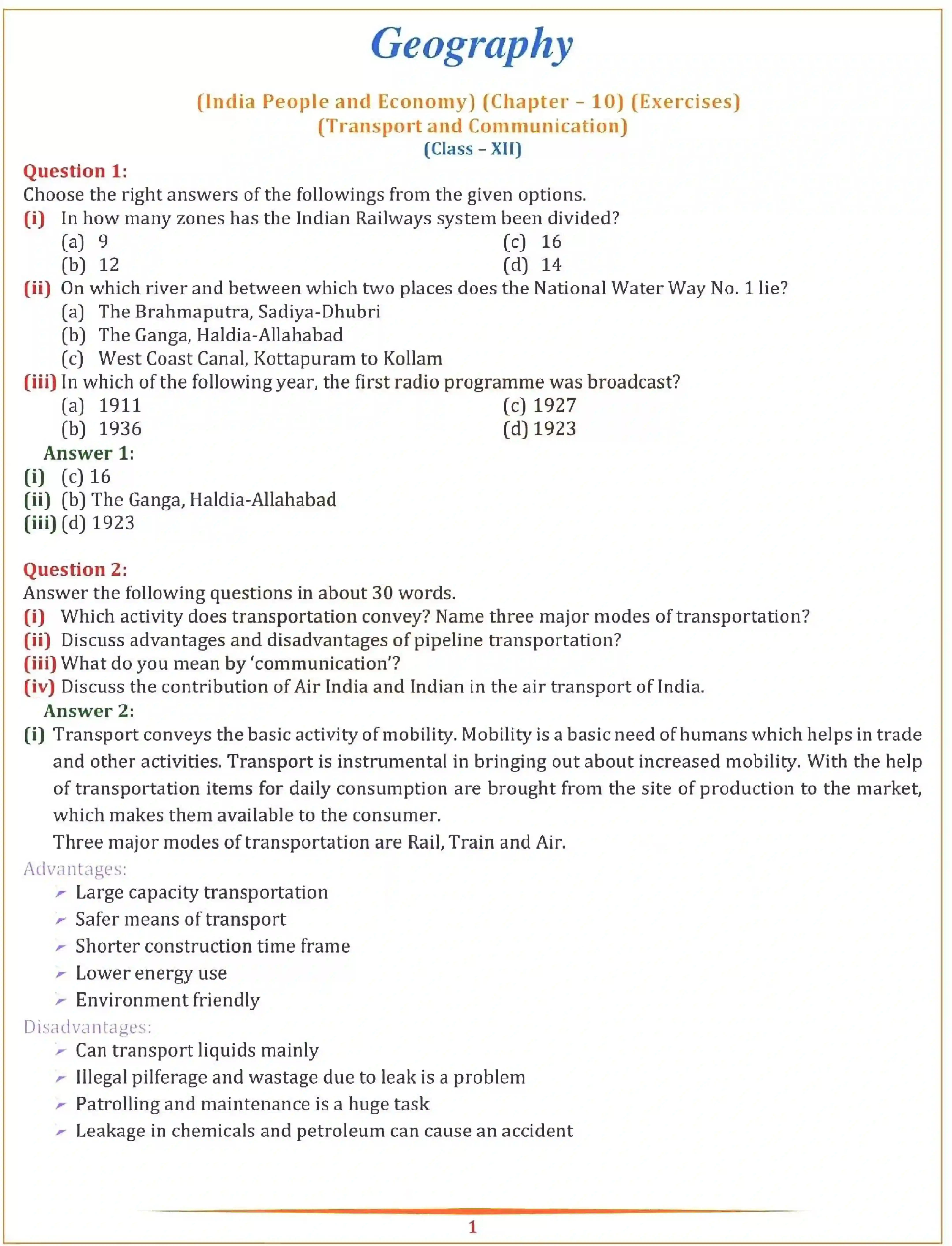 NCERT-Solution-Class-12-Geography-Chapter-10-Transport-and-Communication-154-page-1