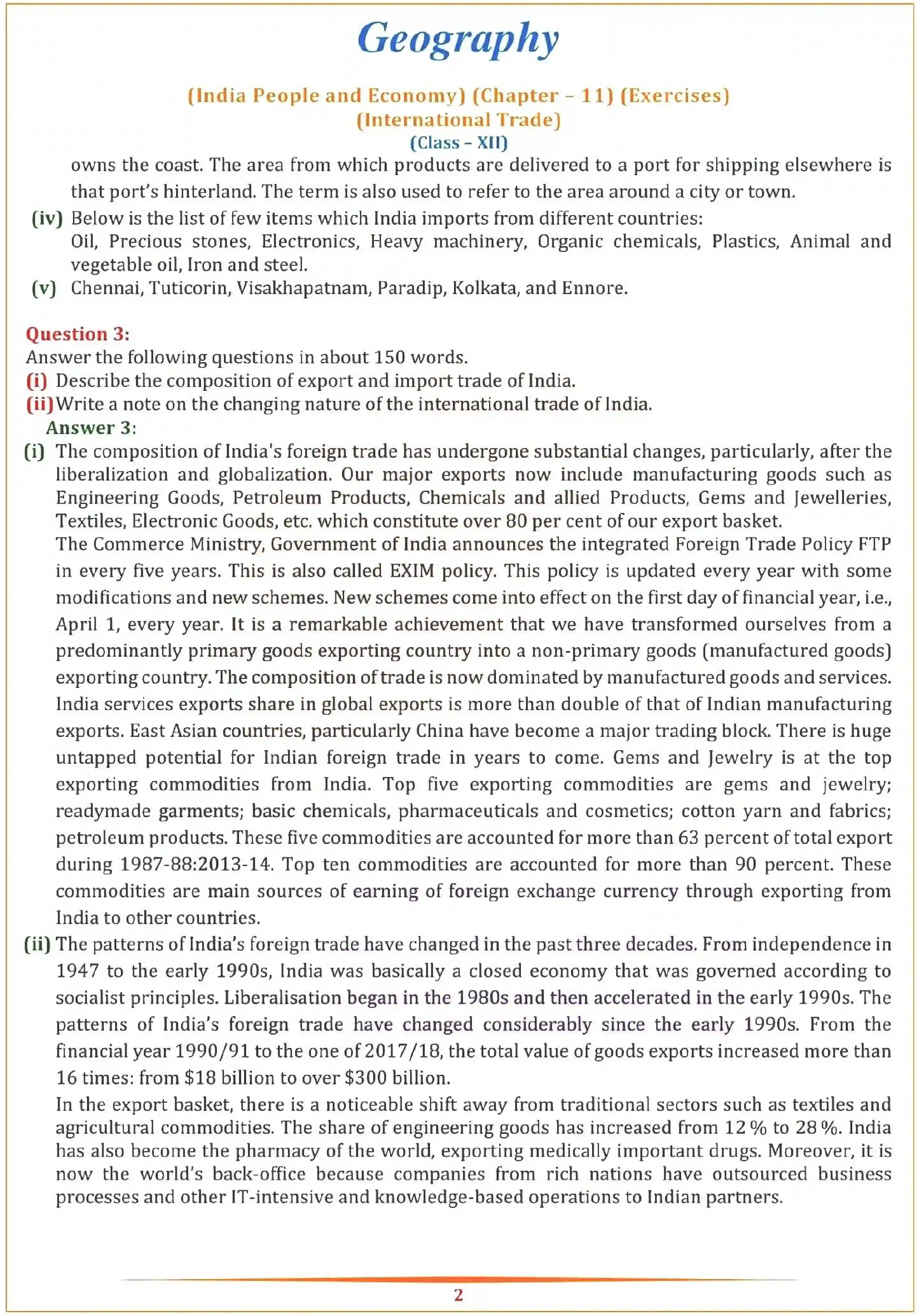 NCERT-Solution-Class-12-Geography-Chapter-11-International-Trade-155-page-2