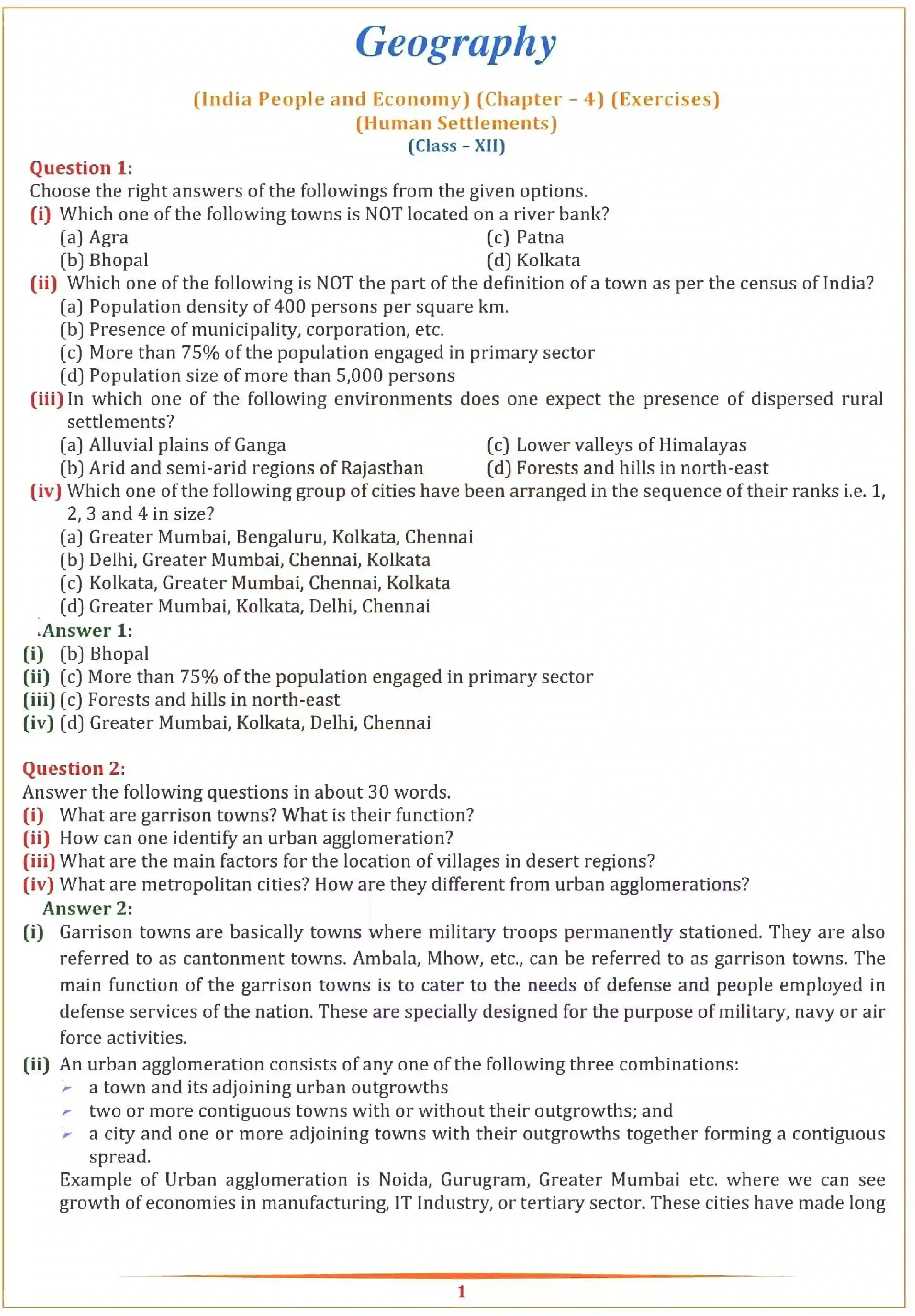 NCERT-Solution-Class-12-Geography-Chapter-4-Human-Settlements-148-page-1