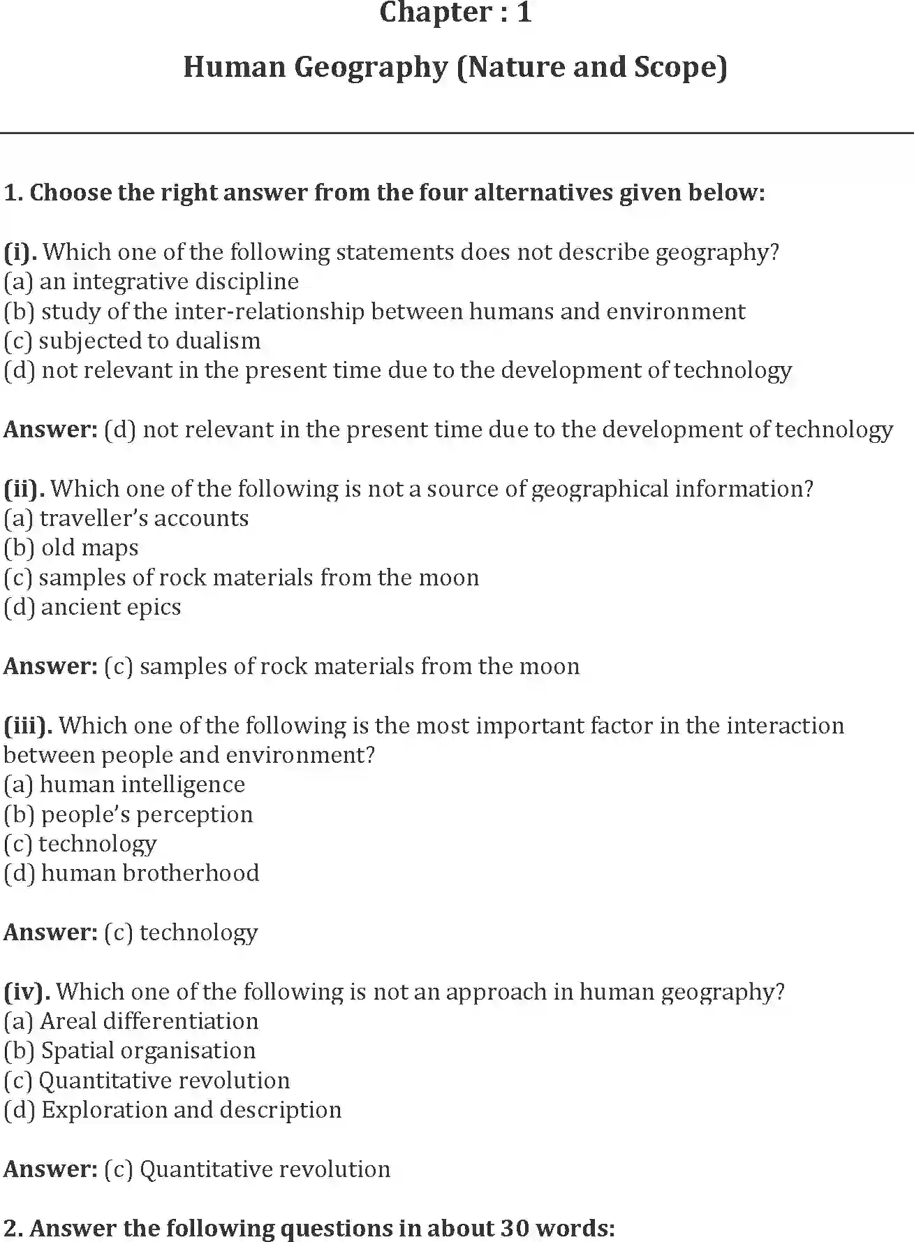 NCERT-Solution-Class-12-Geography-Fundamentals-of-Human-Geography-Human-Geography-Nature-and-Scope-135-page-1
