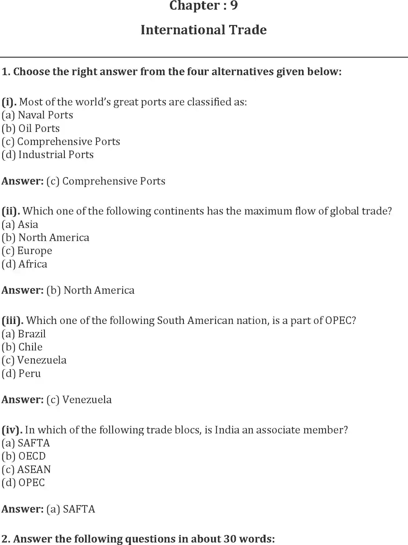 NCERT-Solution-Class-12-Geography-Fundamentals-of-Human-Geography-International-Trade-2315-page-1