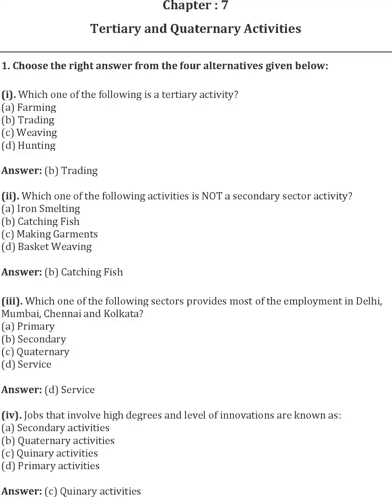 NCERT-Solution-Class-12-Geography-Fundamentals-of-Human-Geography-Tertiary-and-Quaternary-Activities-141-page-1