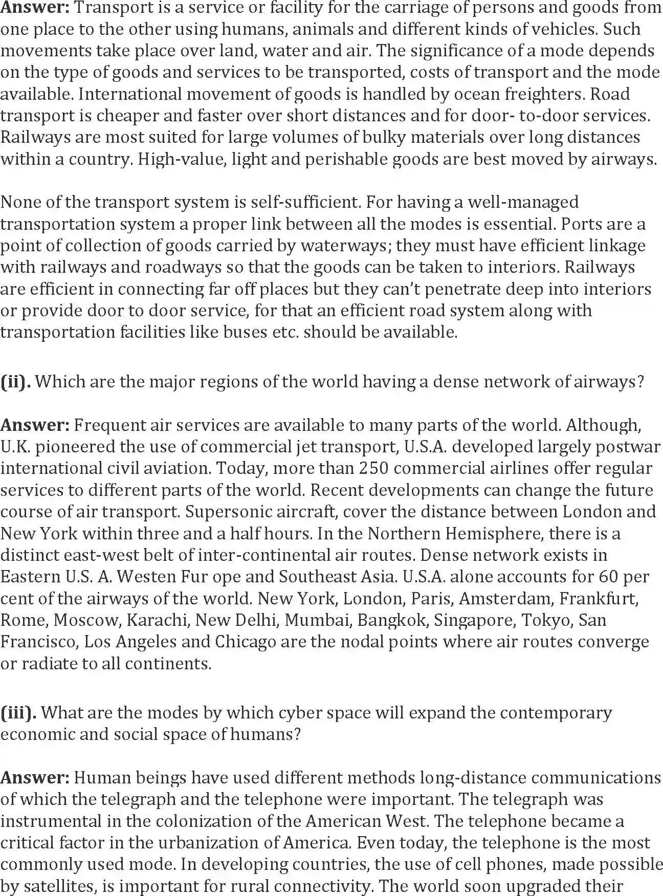 NCERT-Solution-Class-12-Geography-Fundamentals-of-Human-Geography-Transport-and-Communication-142-page-3