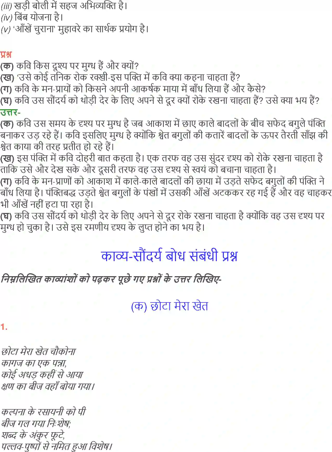 NCERT-Solution-Class-12-Hindi-Aroh-Chhota-Mera-Khet-Bagulo-Ke-Pankh-267-page-6