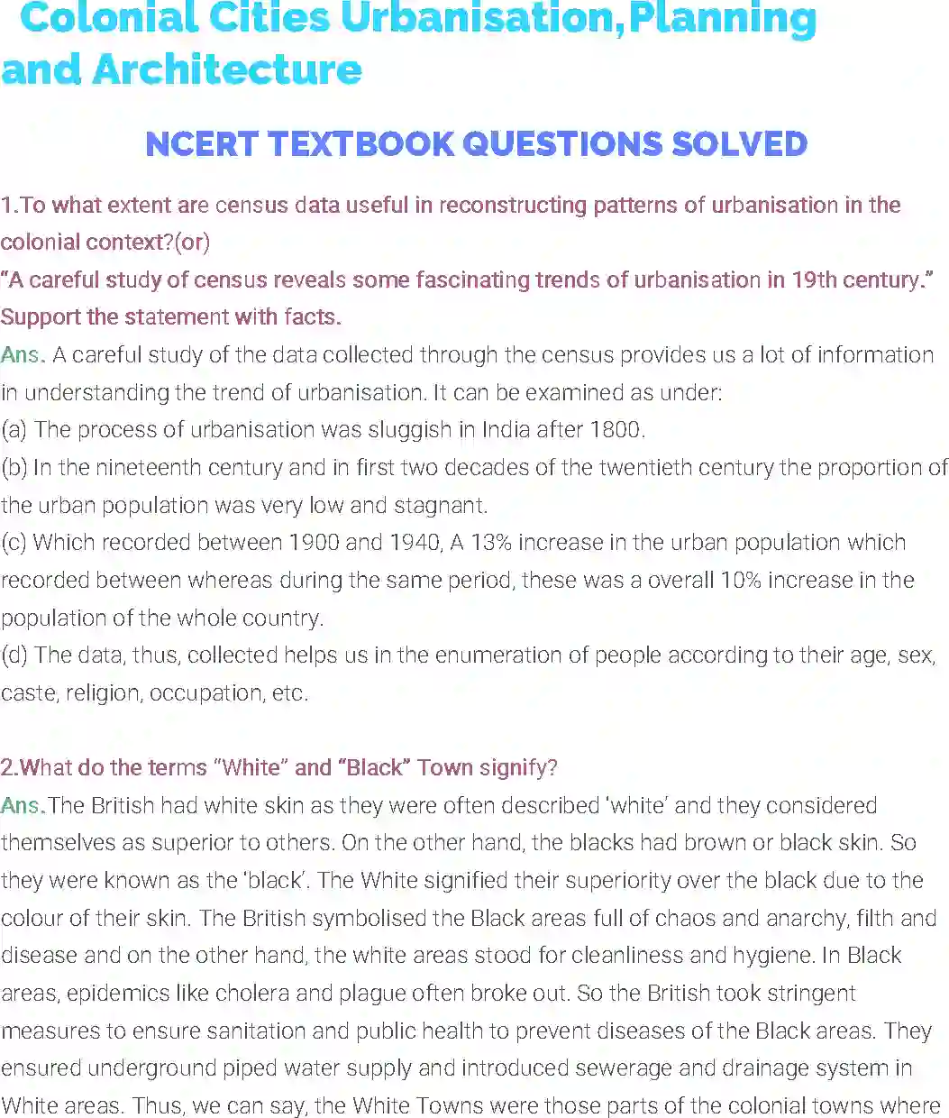 NCERT-Solution-Class-12-History-Chapter-12-Colonial-Cities-Urbanisation-Planning-and-Architecture-2303-page-1