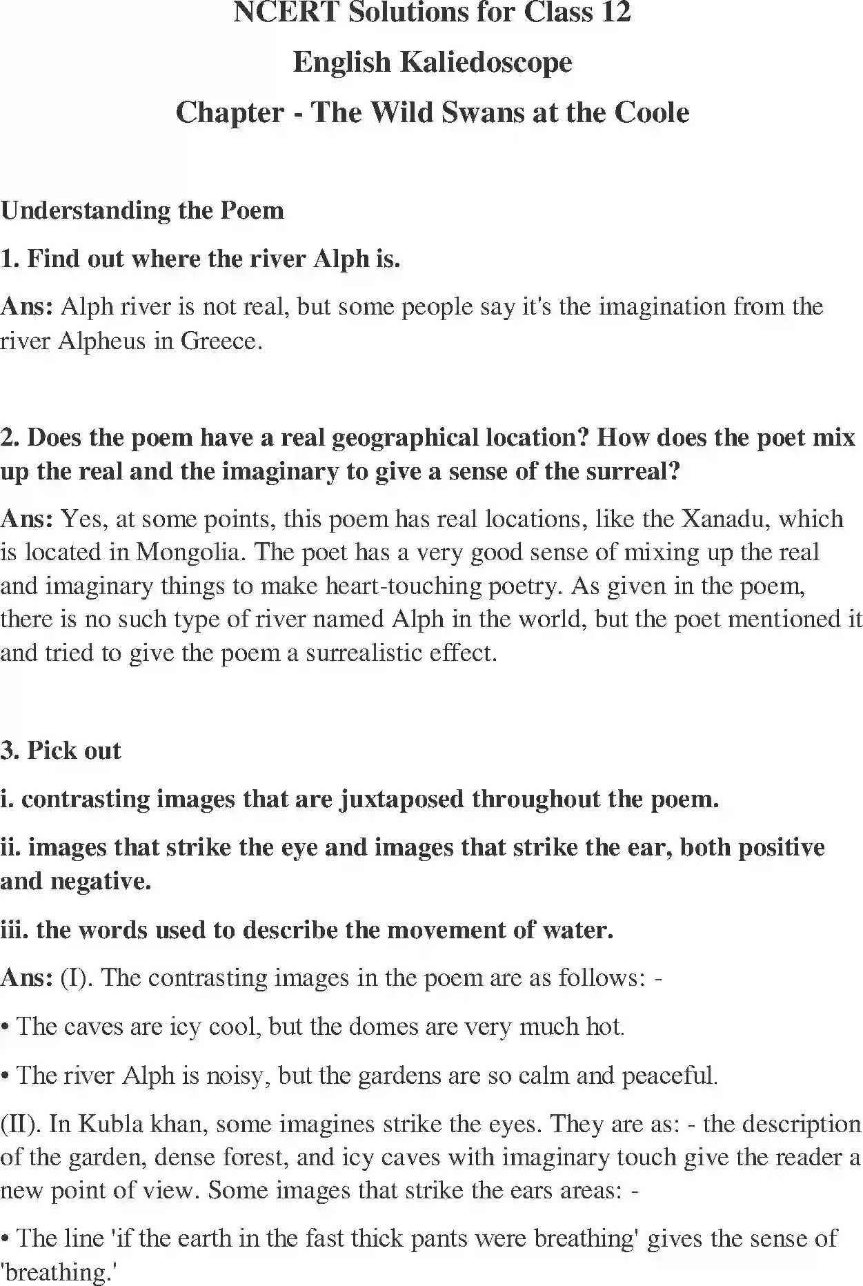 NCERT-Solution-Class-12-Kaleidoscope-The-Wild-Swans-At-Coole-358-page-1
