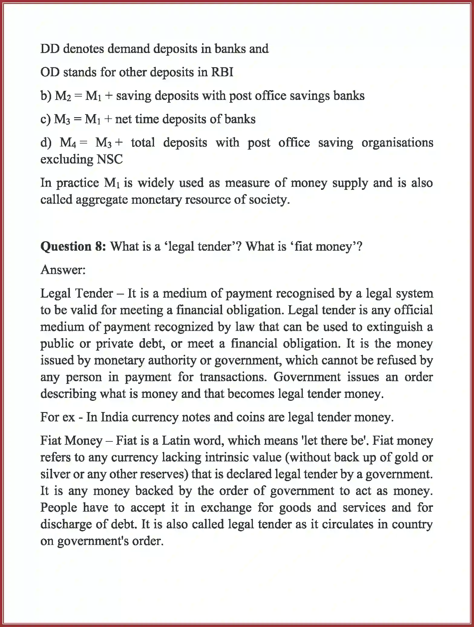 NCERT-Solution-Class-12-Macro-Economics-Chapter-3-Money-And-Banking-165-page-7
