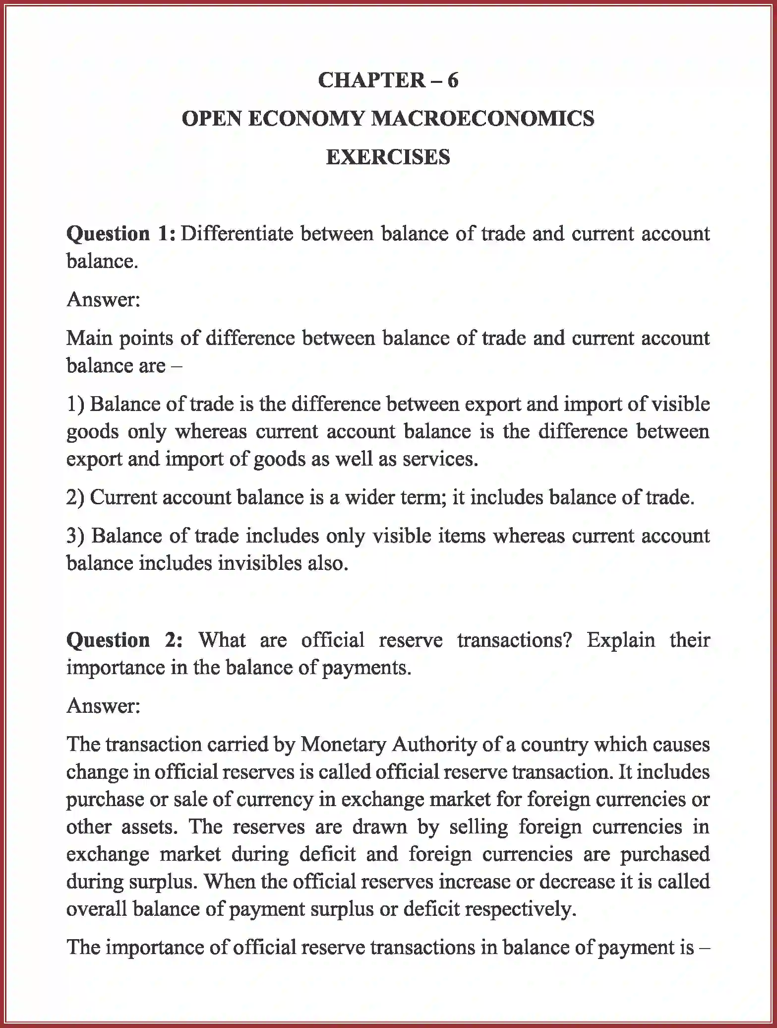NCERT-Solution-Class-12-Macro-Economics-Chapter-6-Open-Economy-Macroeconomics-168-page-1