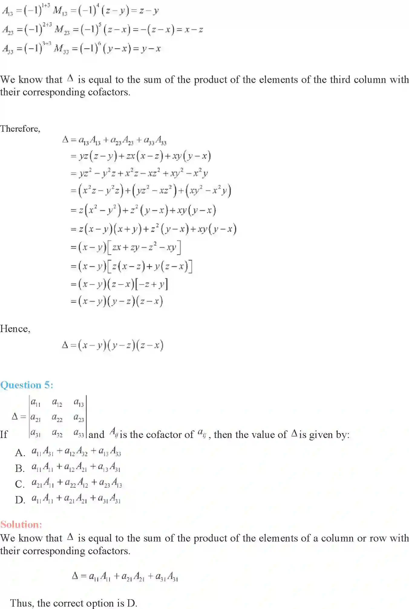 NCERT-Solution-Class-12-Maths-Determinants-4-page-35