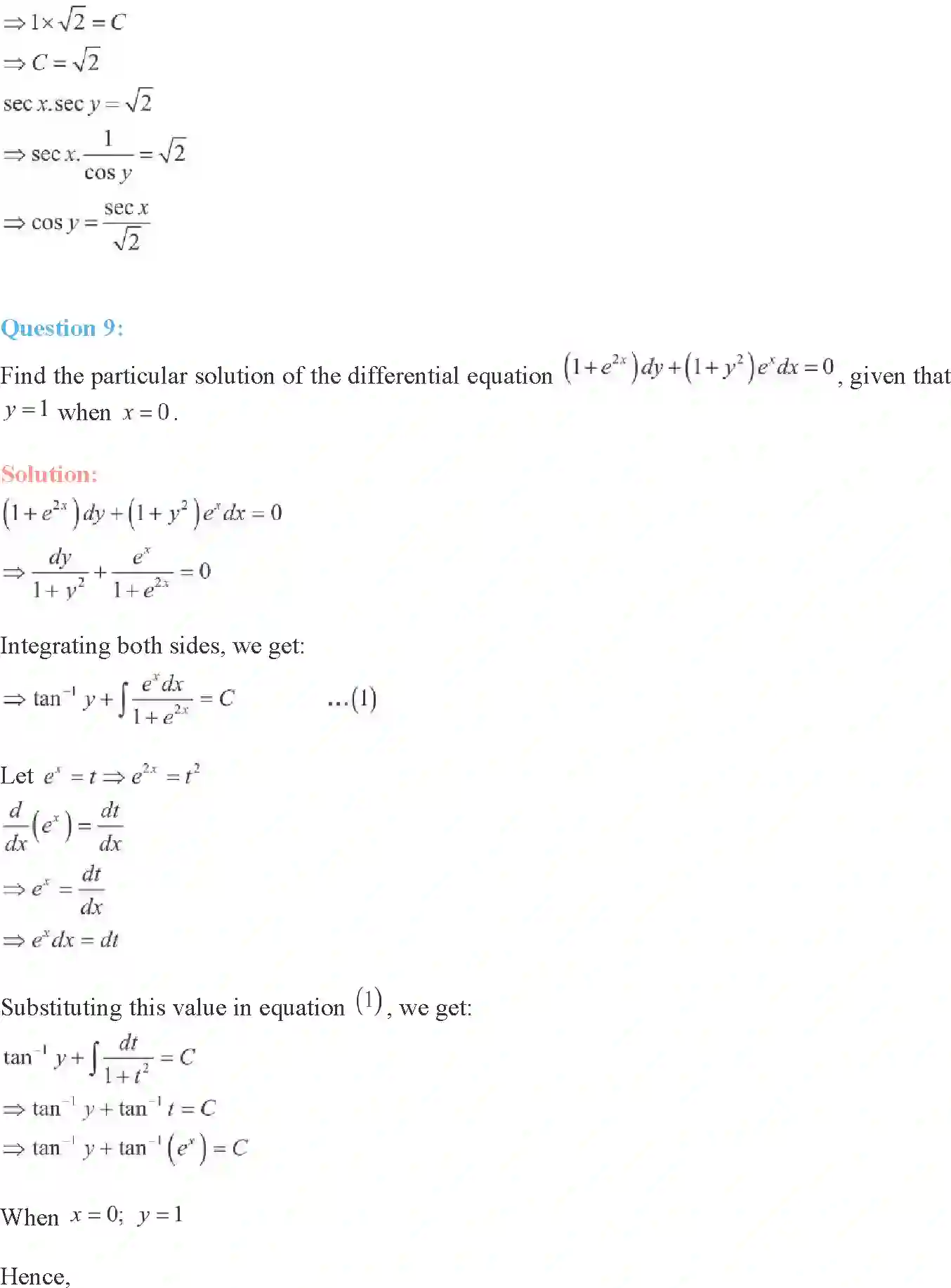 NCERT-Solution-Class-12-Maths-Differential-Equations-9-page-92