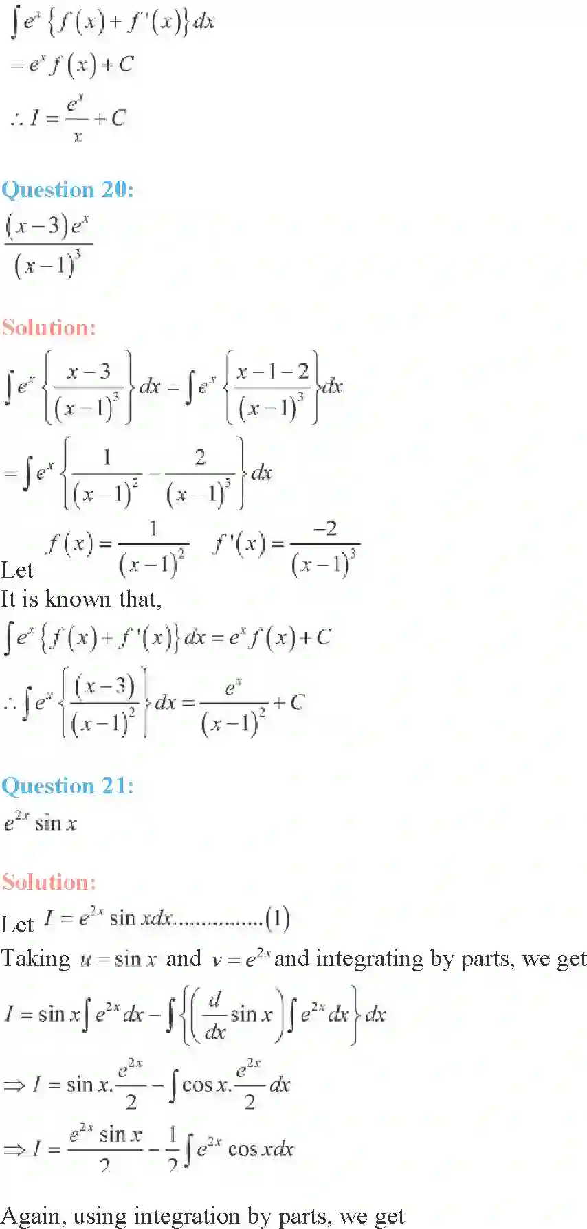 NCERT-Solution-Class-12-Maths-Integrals-7-page-91