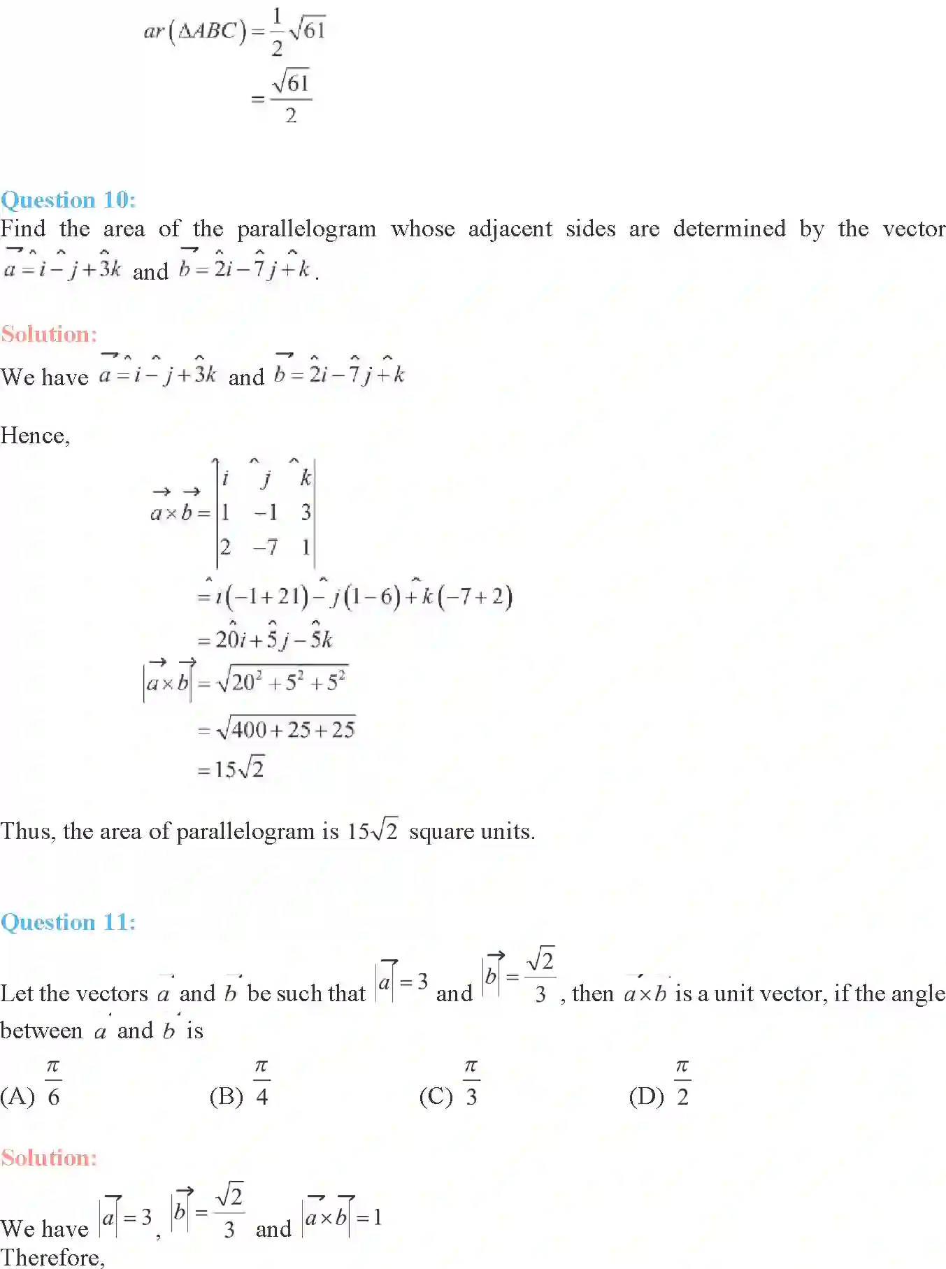 NCERT-Solution-Class-12-Maths-Vector-Algebra-10-page-31