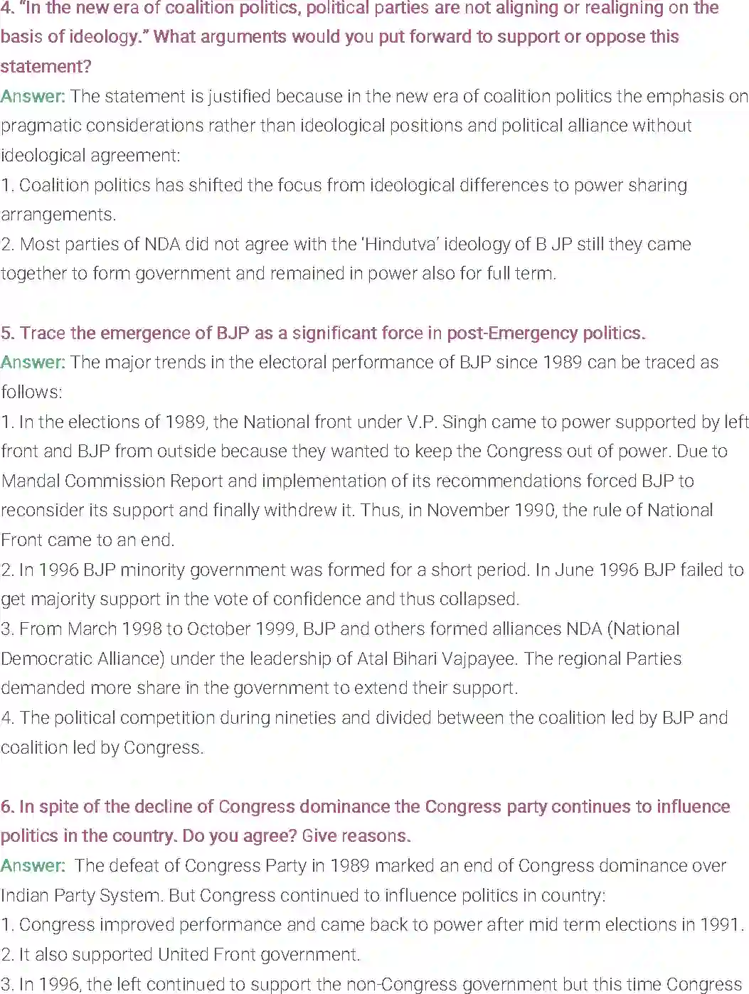 NCERT-Solution-Class-12-Political-Science-Chapter-9-Recent-Developments-in-Indian-Politics-192-page-2