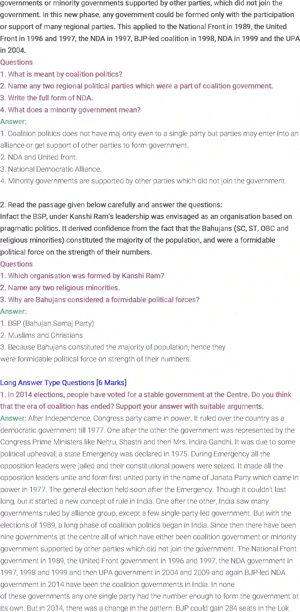 NCERT-Solution-Class-12-Political-Science-Chapter-9-Recent-Developments-in-Indian-Politics-192-page-7