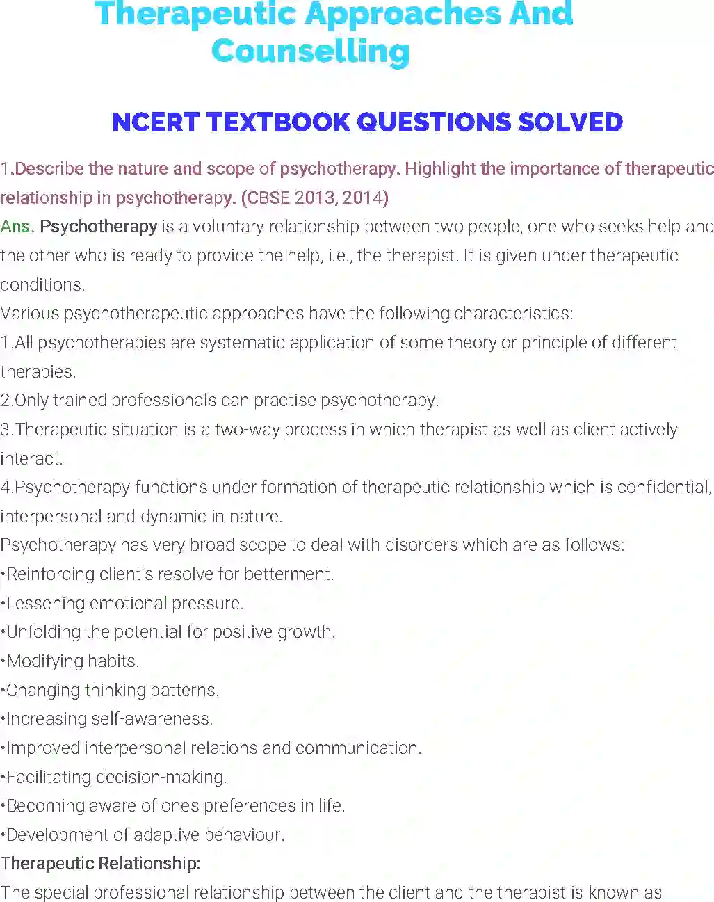 NCERT-Solution-Class-12-Psychology-Chapter-5-Therapeutic-Approaches-And-Counselling-196-page-1