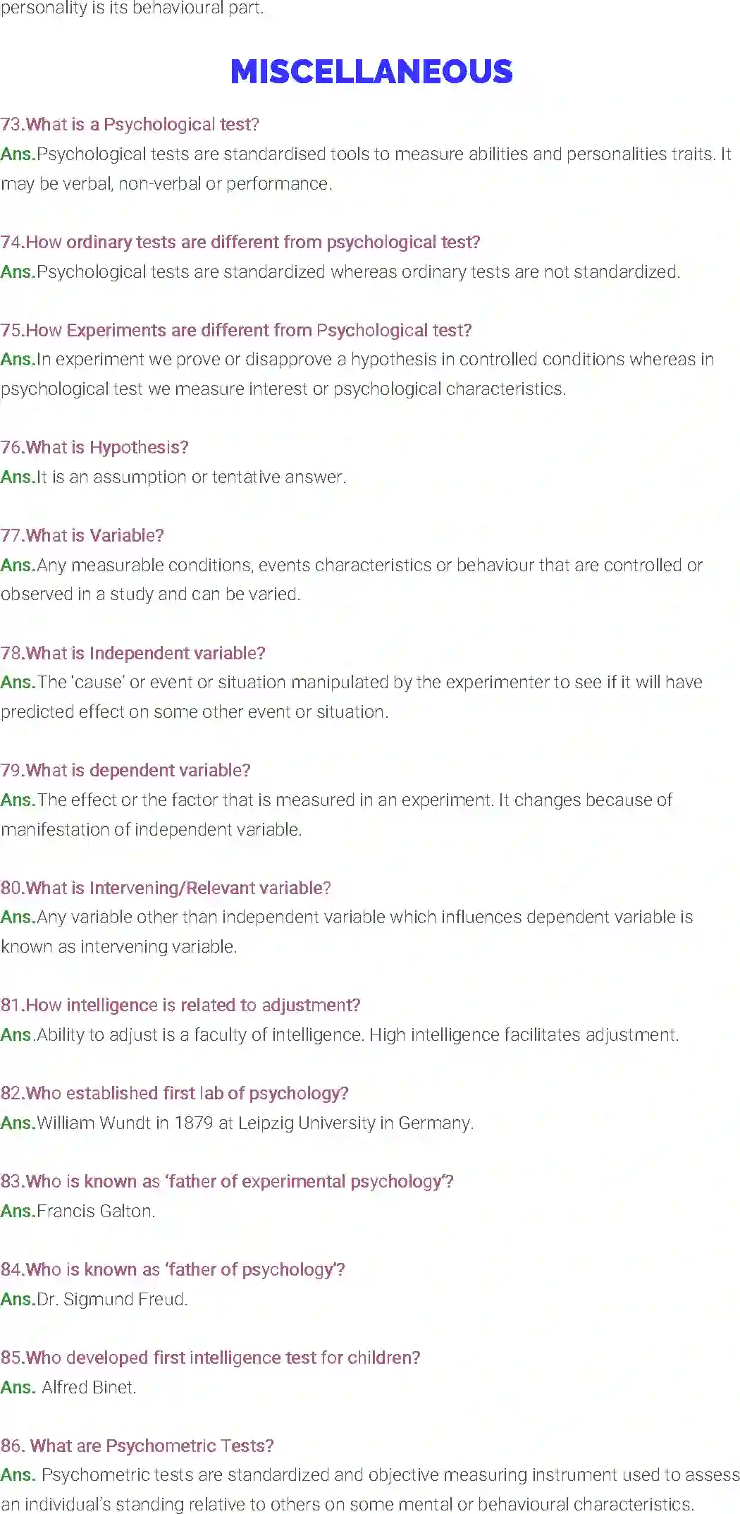 NCERT-Solution-Class-12-Psychology-VivaVoce-Questions-2373-page-7