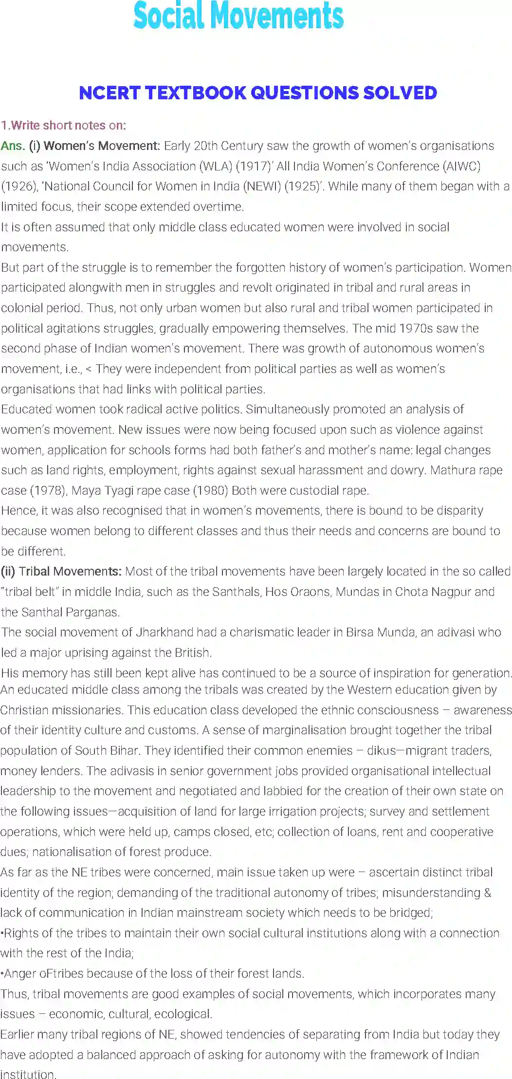 NCERT-Solution-Class-12-Sociology-Chapter-8-Social-Movements-214-page-1