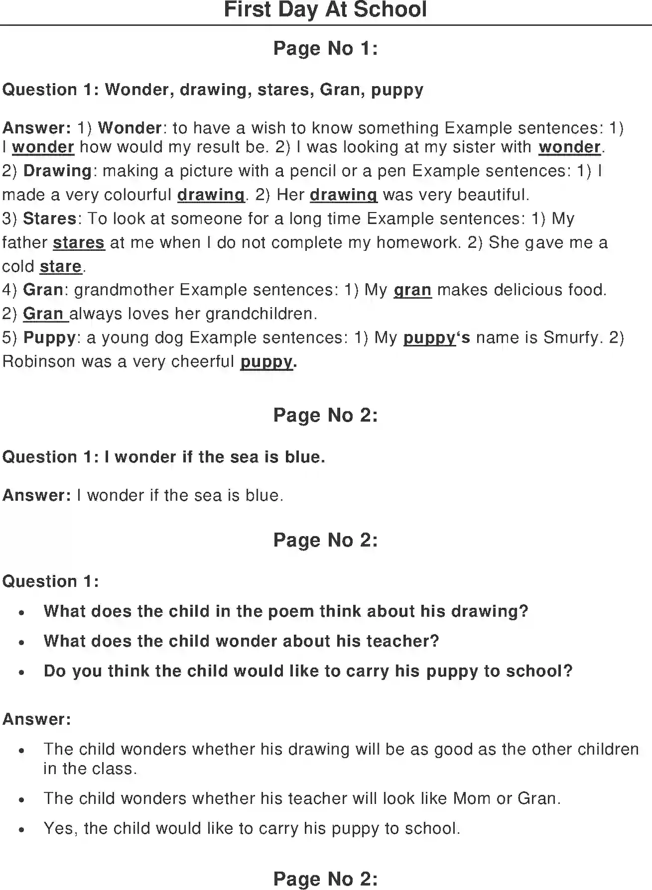 NCERT-Solution-Class-2-Marigold-Chapter-1-First-Day-at-School-2107-page-1