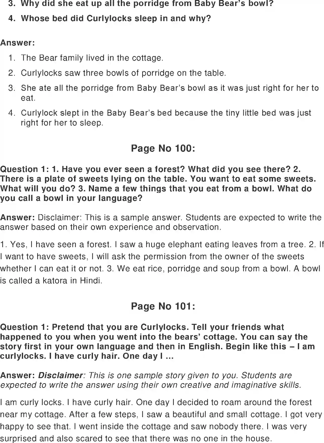 NCERT-Solution-Class-2-Marigold-Chapter-12-Curlylocks-and-the-Three-Bears-2118-page-2