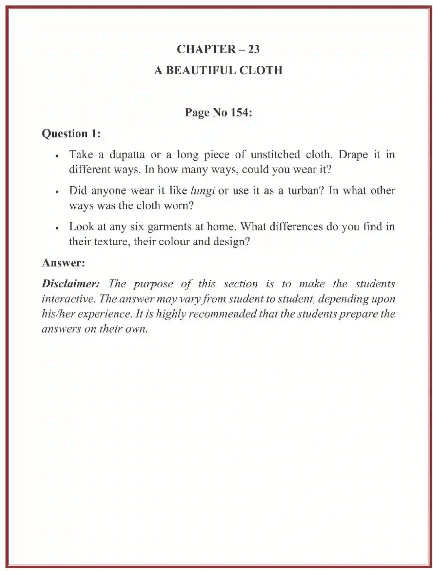 NCERT-Solution-Class-3-Looking-Around-EVS-Chapter-23-A-Beautiful-Cloth-2075-page-1