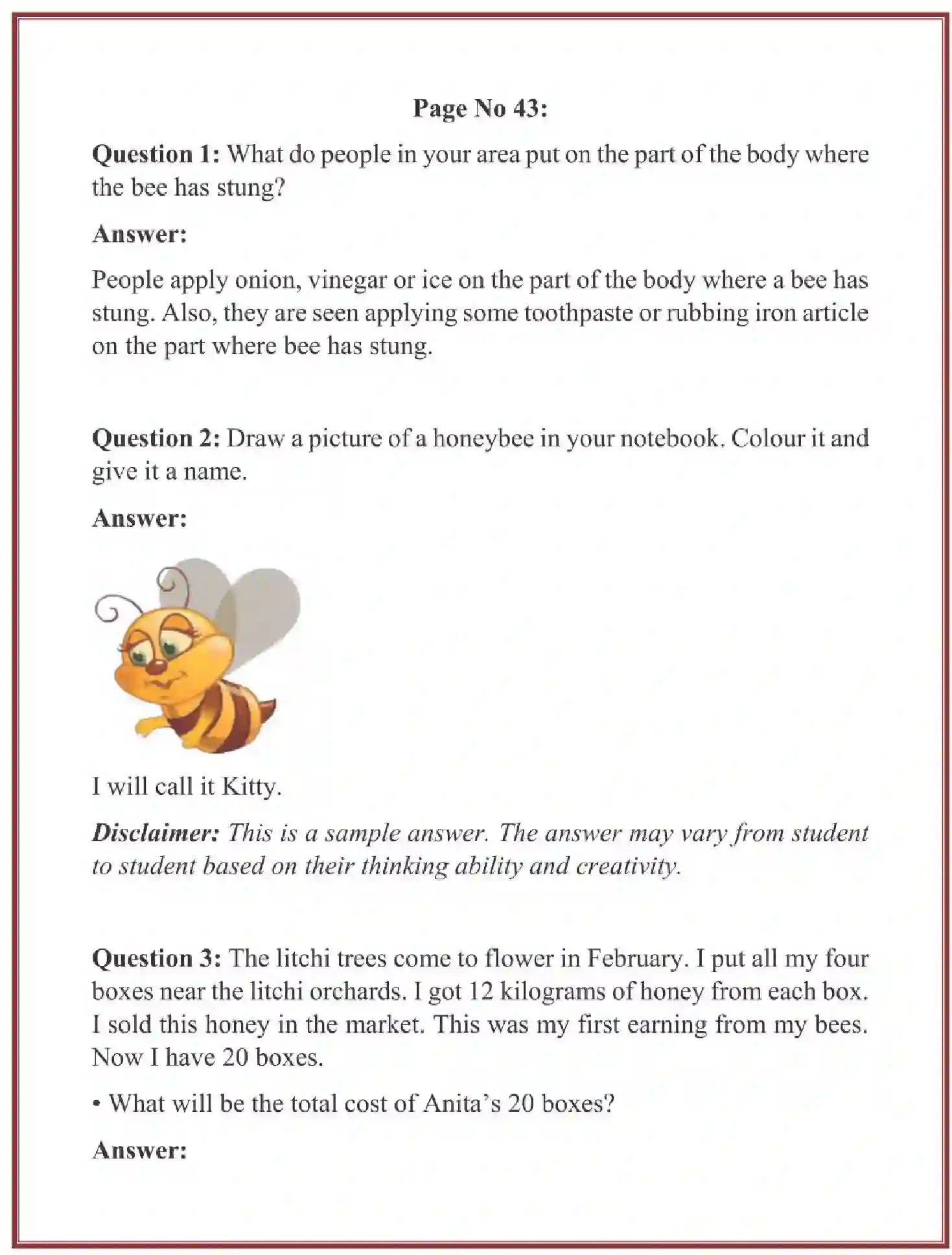 NCERT-Solution-Class-4-Looking-Around-EVS-Chapter-5-Anita-And-The-Honeybees-1917-page-4