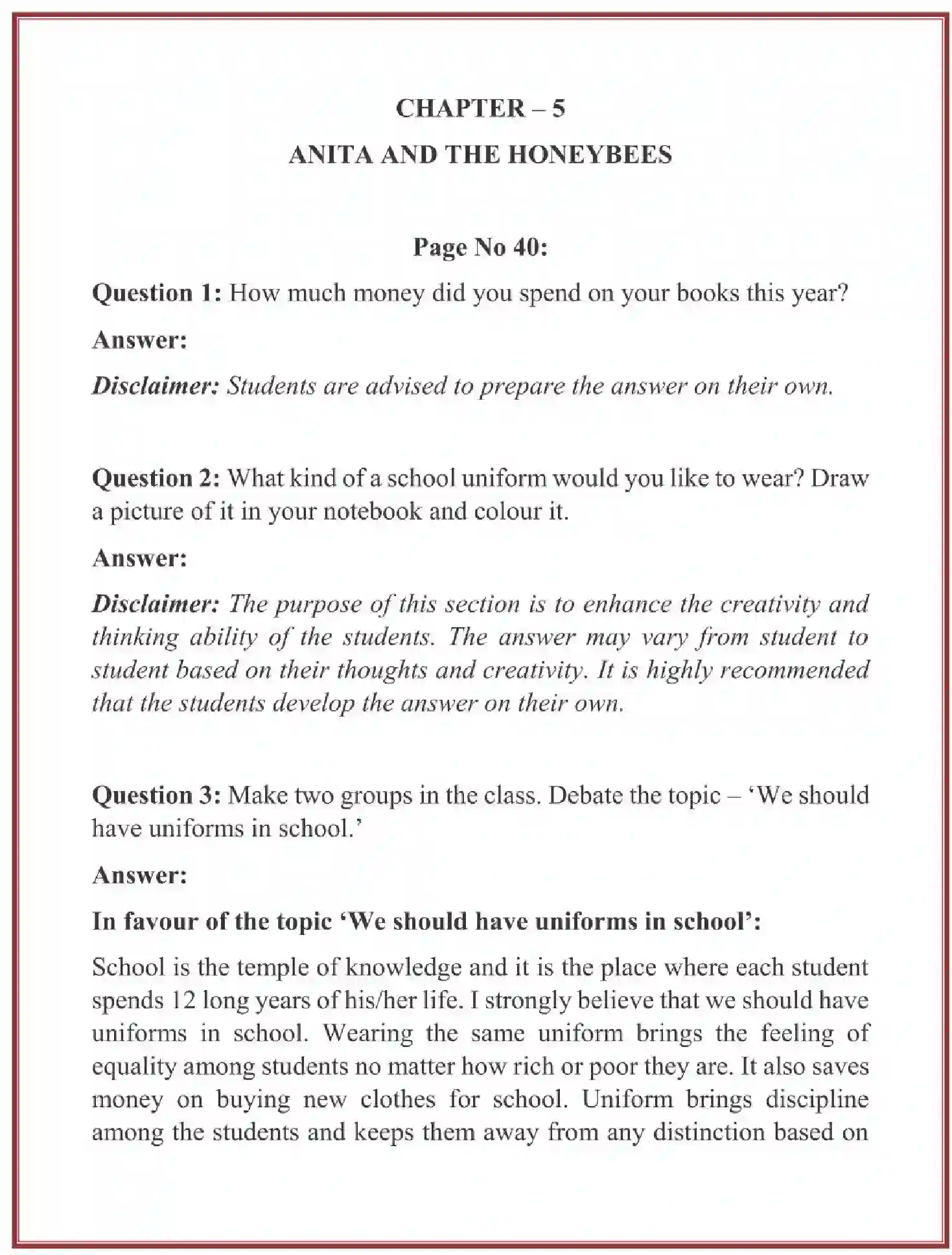 NCERT-Solution-Class-4-Looking-Around-EVS-Chapter-5-Anita-And-The-Honeybees-4089-page-1