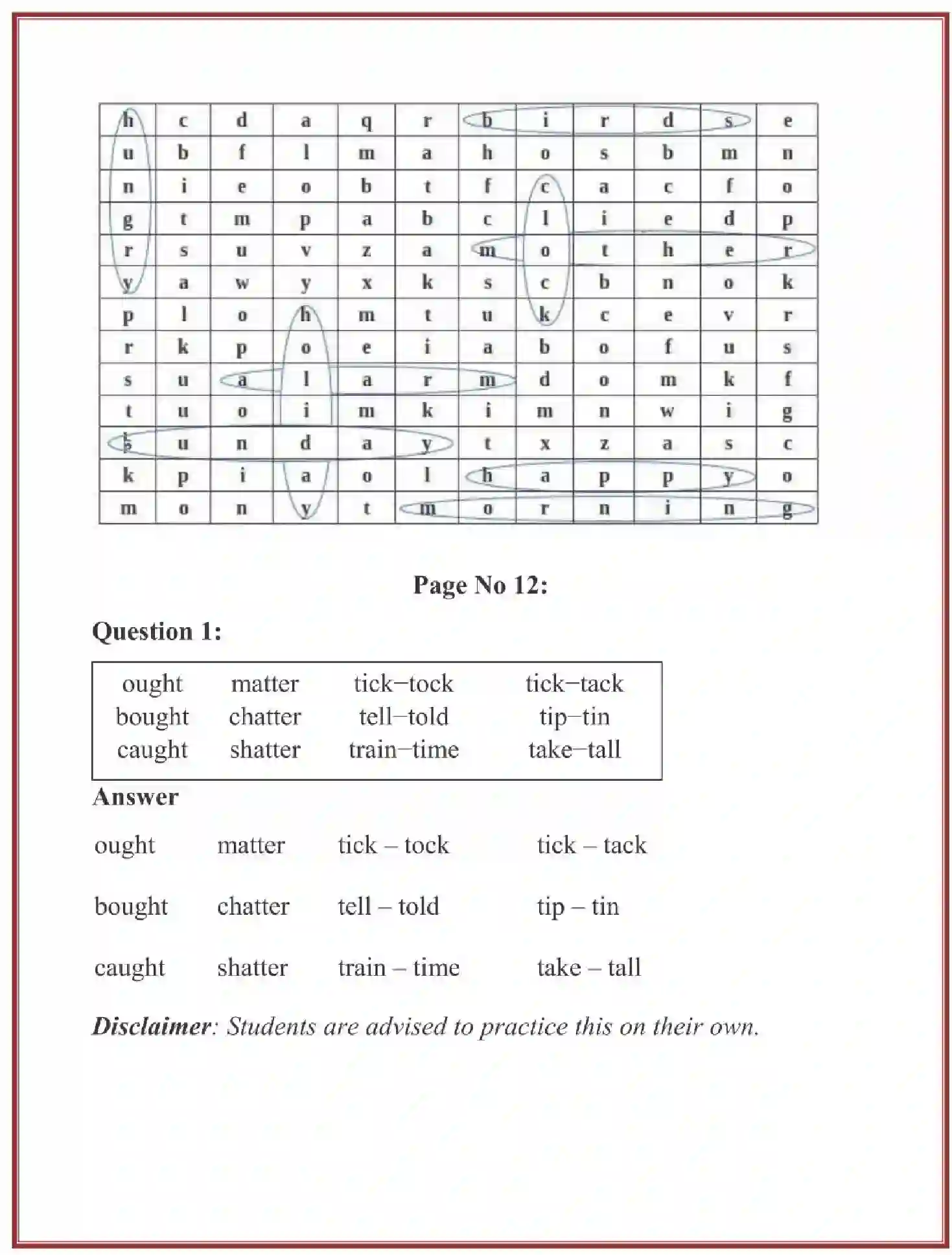 NCERT-Solution-Class-4-Marigold-Chapter-1-Neha-Alarm-Clock-1893-page-6