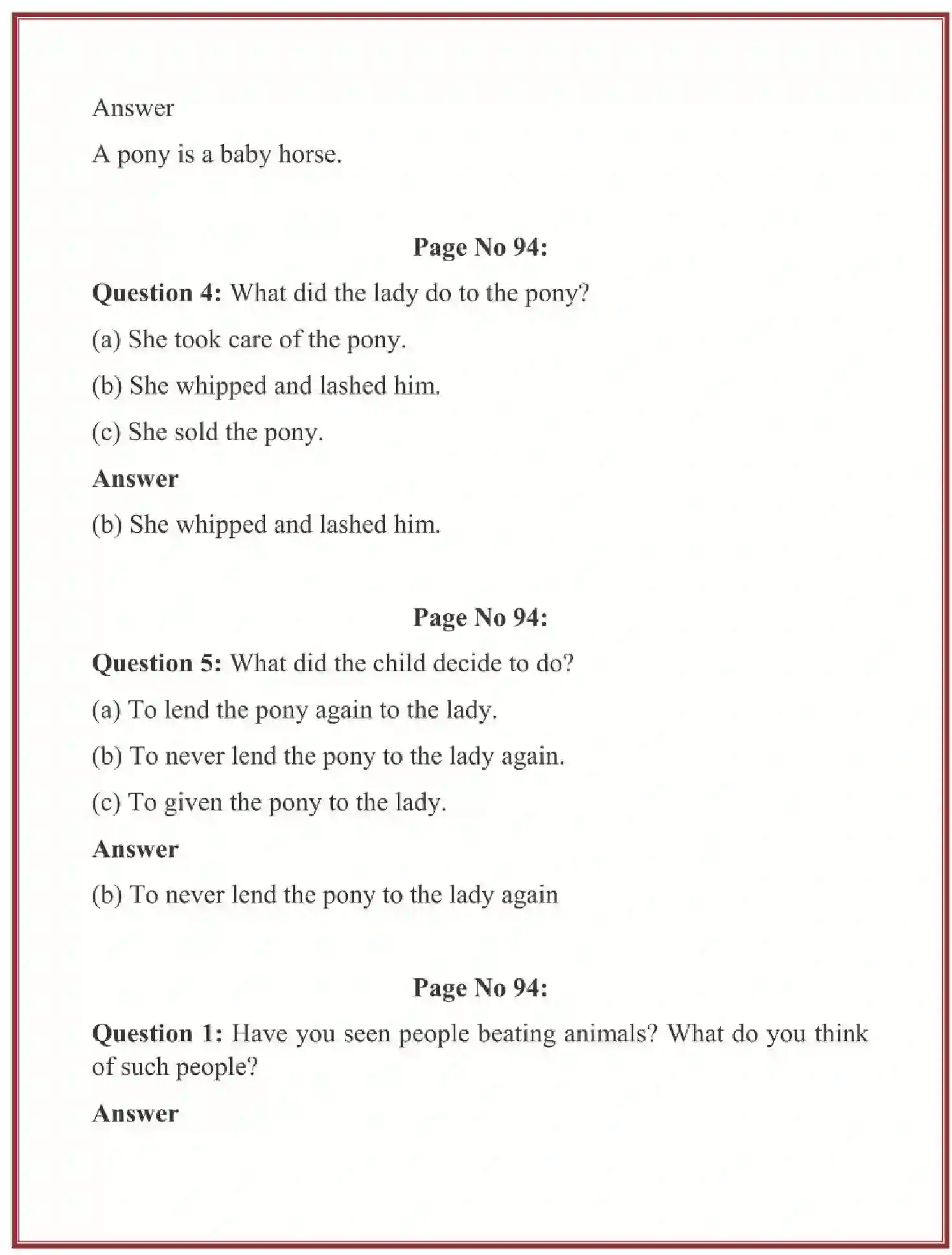 NCERT-Solution-Class-4-Marigold-Chapter-16-I-Had-A-Little-Pony-1908-page-3
