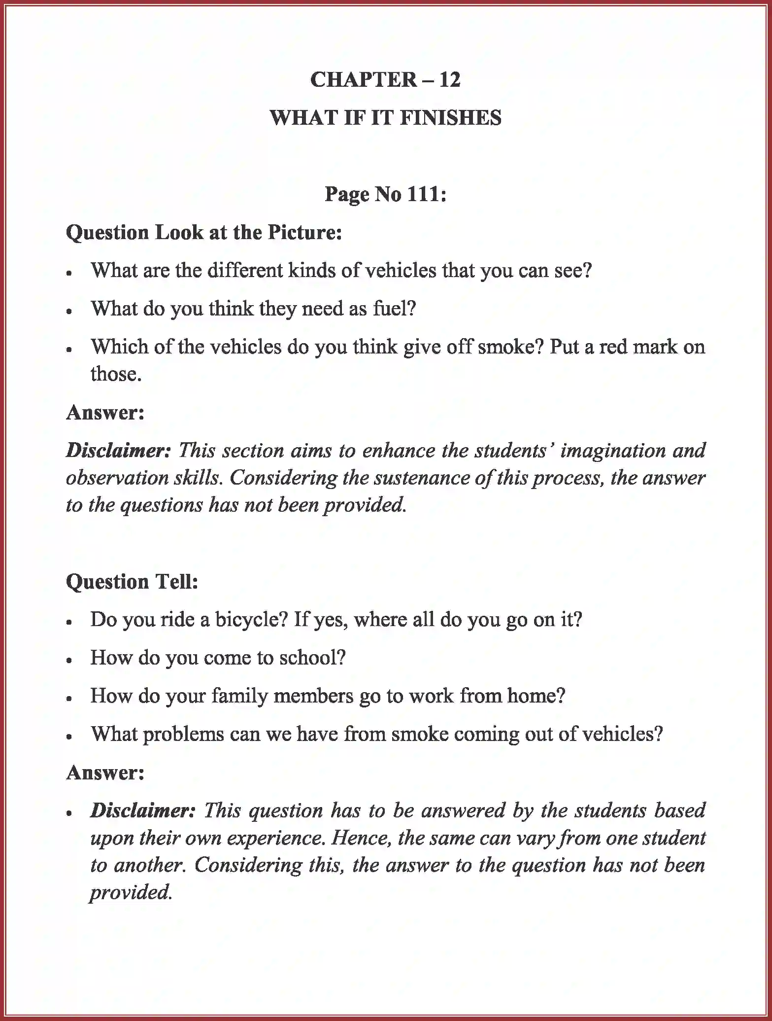 NCERT-Solution-Class-5-EVS-Chapter-12-What-If-It-Finishes-1868-page-1