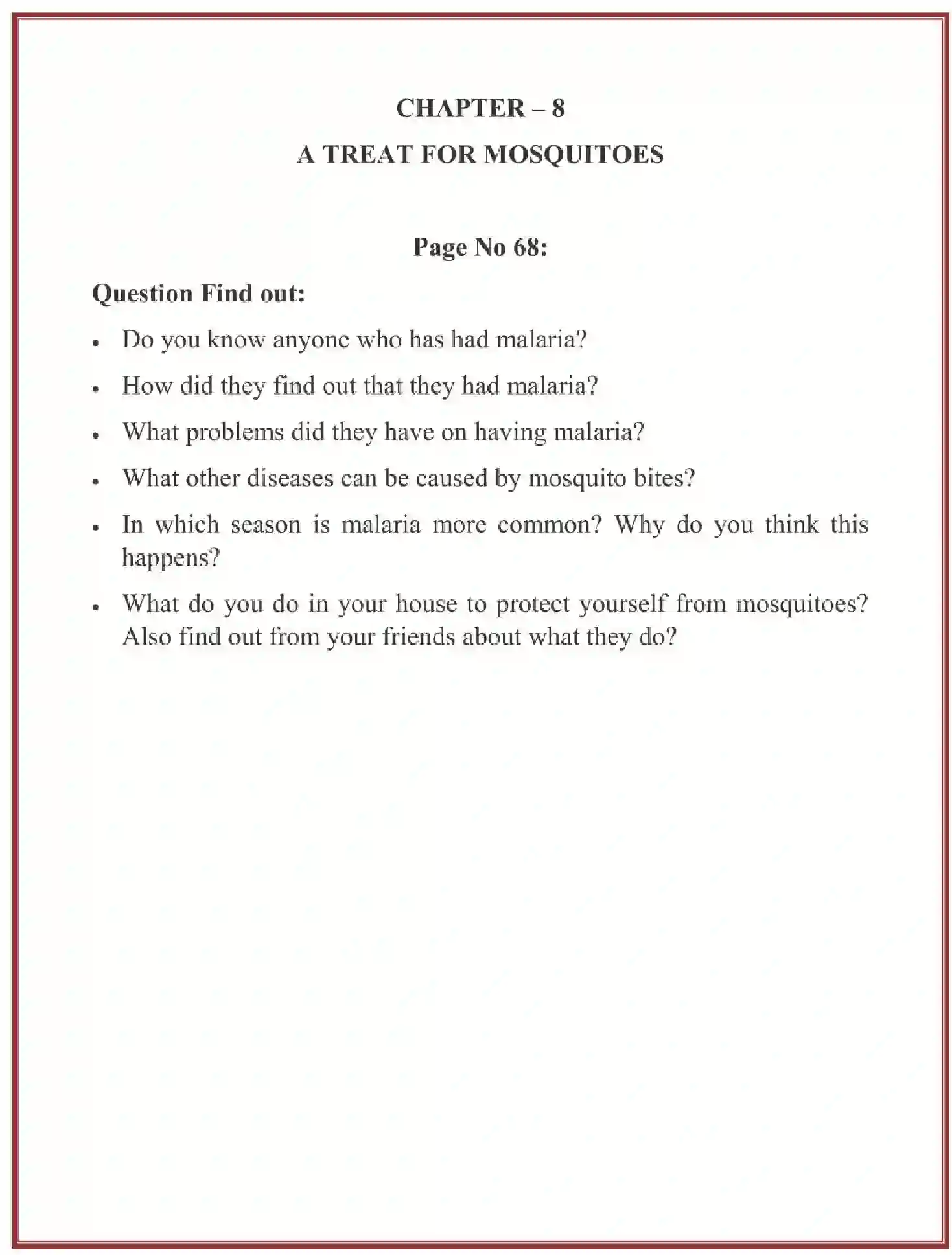 NCERT-Solution-Class-5-EVS-Chapter-8-A-Treat-For-Mosquitoes-1864-page-1