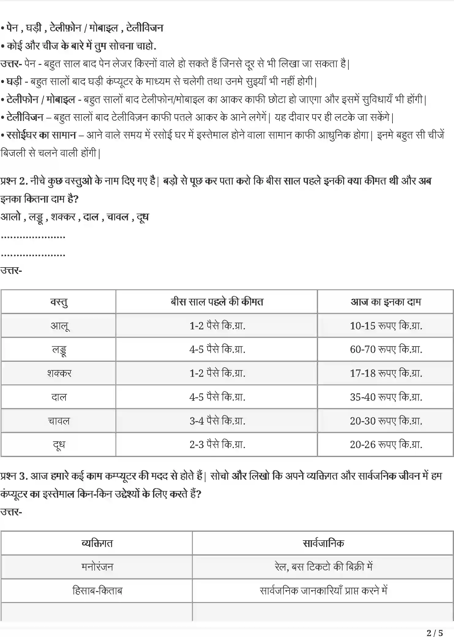 NCERT-Solution-Class-5-रिमझिम-वे-दिन-भी-क्या-दिन-थे-5434-page-2