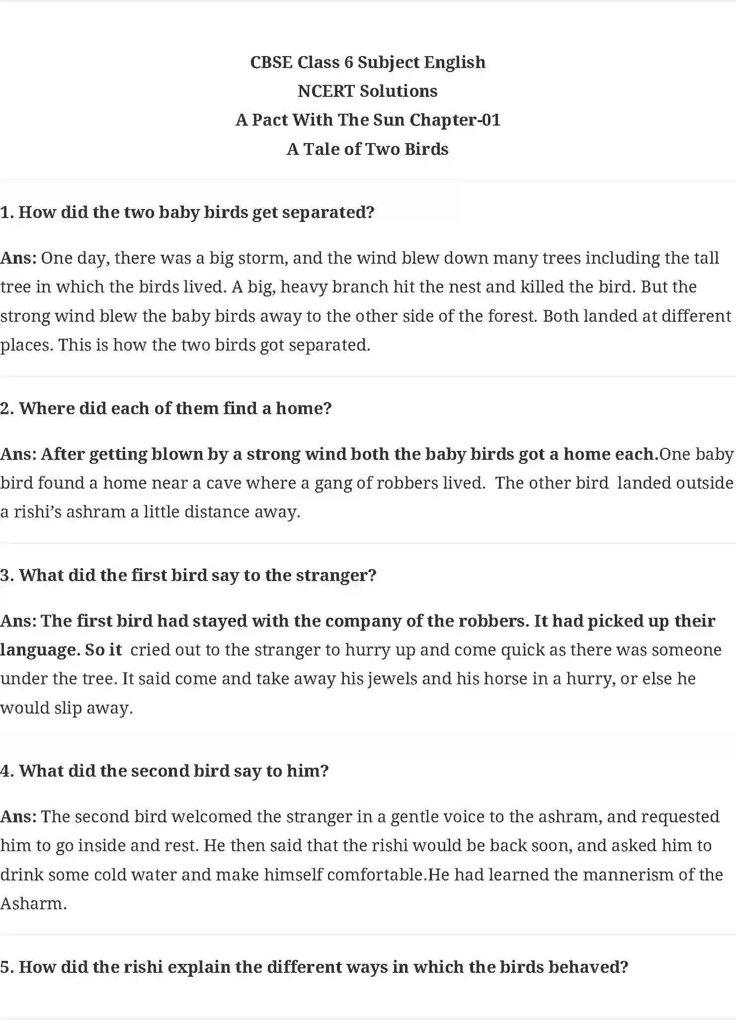 NCERT-Solution-Class-6-A-Pact-With-The-Sun-A-Tale-of-Two-Birds-5353-page-1