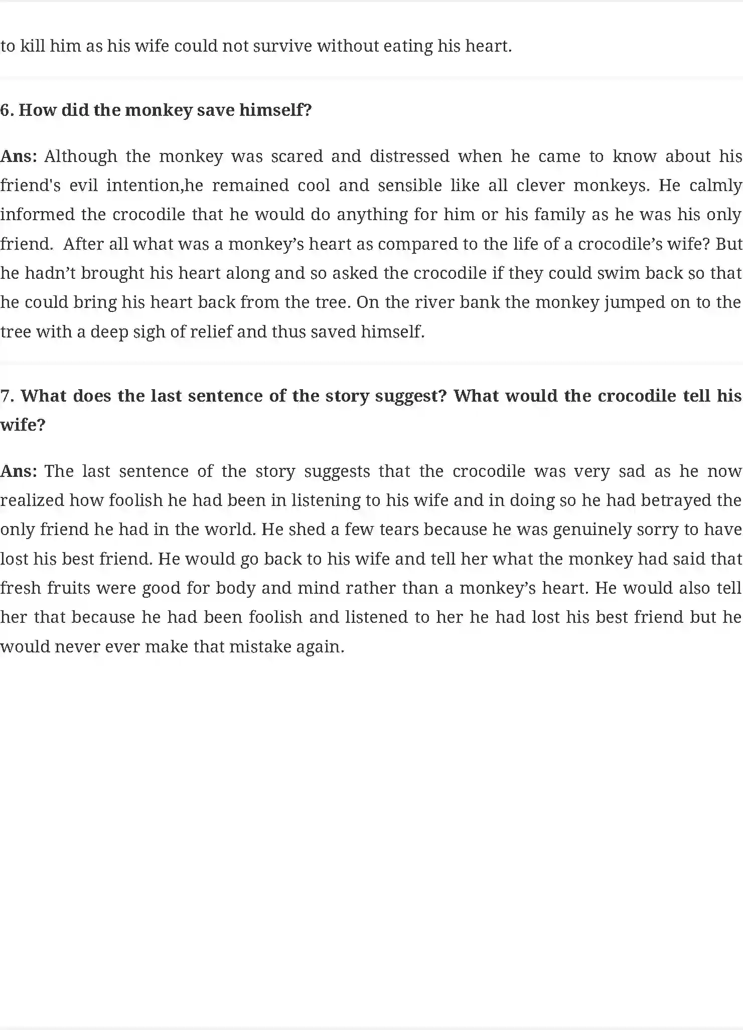 NCERT-Solution-Class-6-A-Pact-With-The-Sun-The-Monkey-and-The-Crocodile-5358-page-2