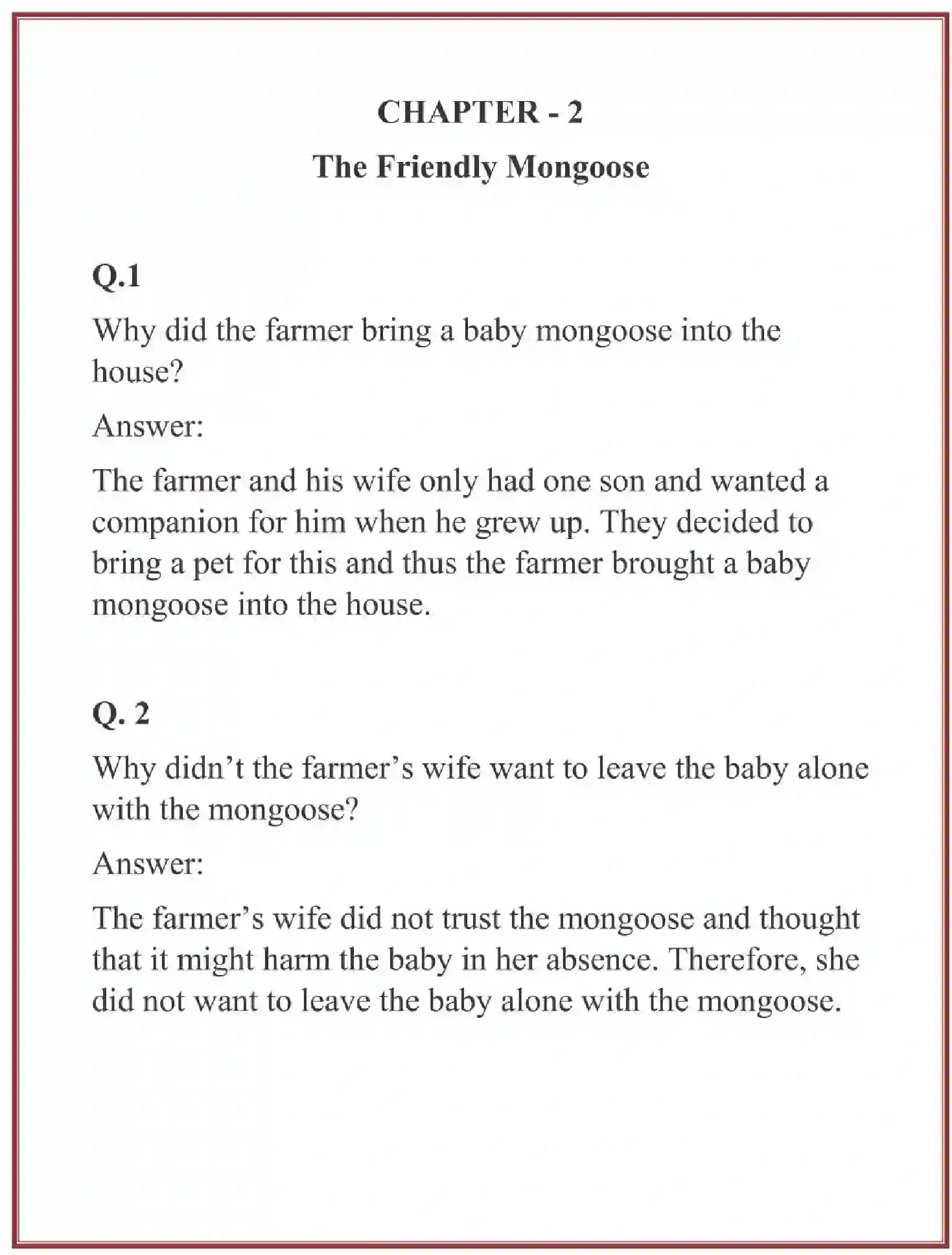 NCERT-Solution-Class-6-English-Chapter-2-The-Friendly-Mongoose-3822-page-1