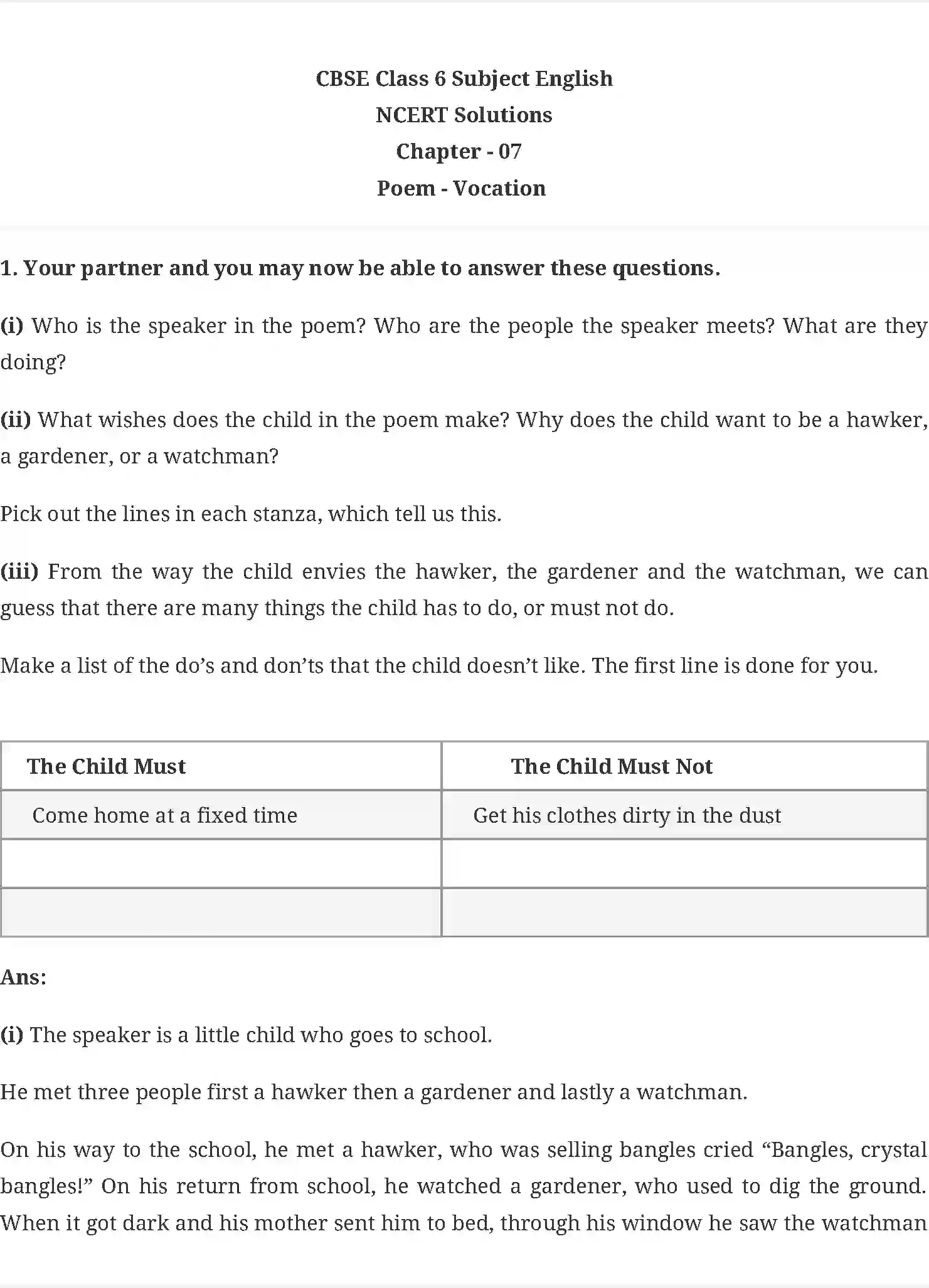 NCERT-Solution-Class-6-Honeysuckle-Vocation-Poem-5351-page-1