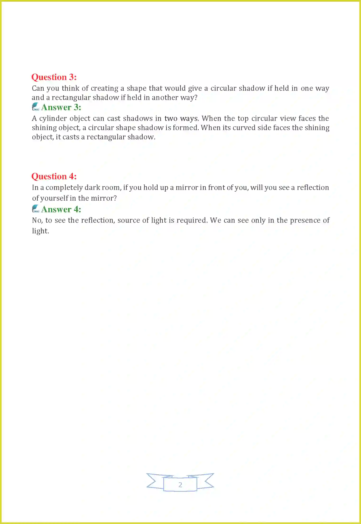 NCERT-Solution-Class-6-Science-Chapter-11-Light-Shadows-and-Reflections-3815-page-2