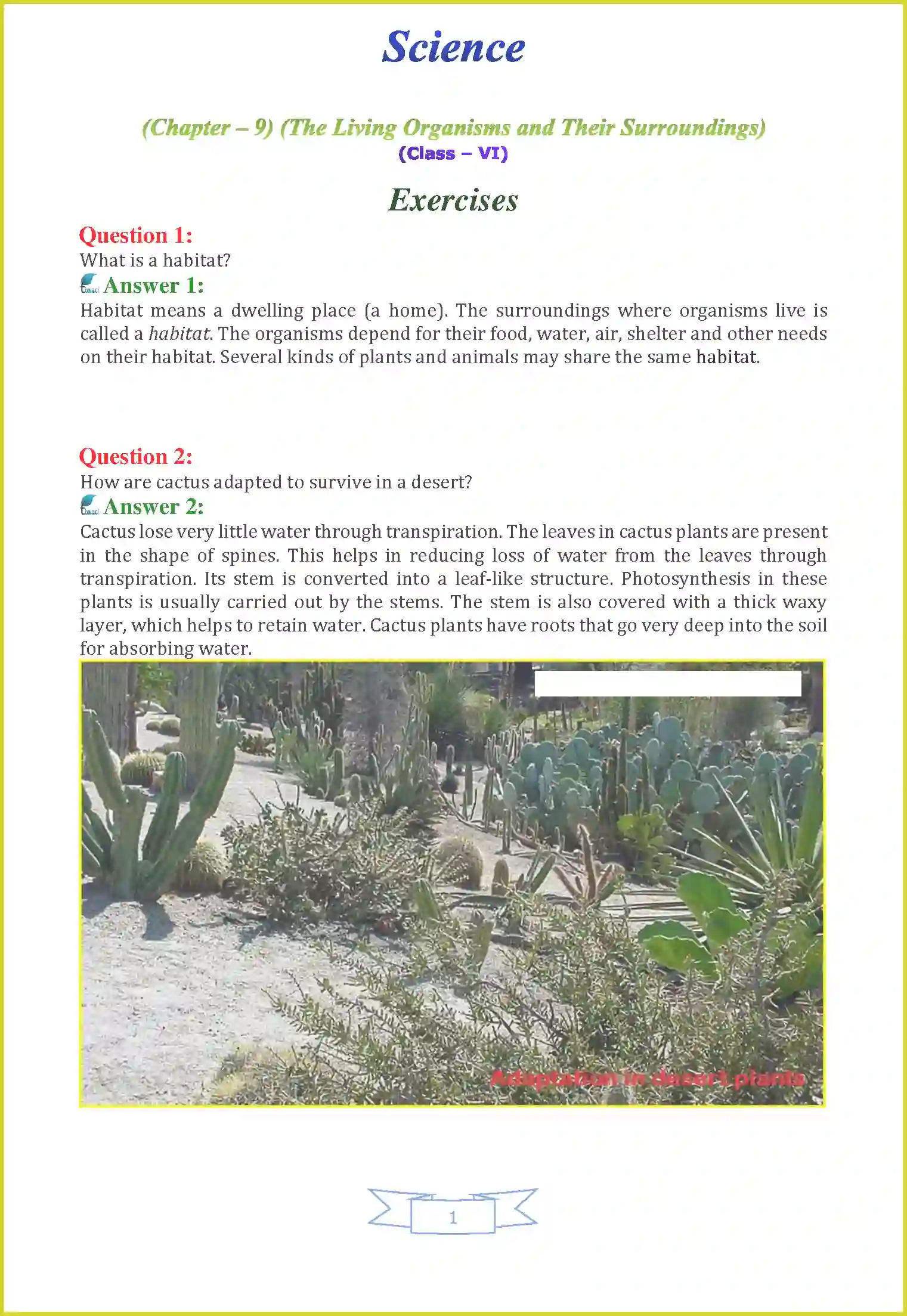 NCERT-Solution-Class-6-Science-Chapter-9-The-Living-Organisms-and-Their-Surroundings-1641-page-1