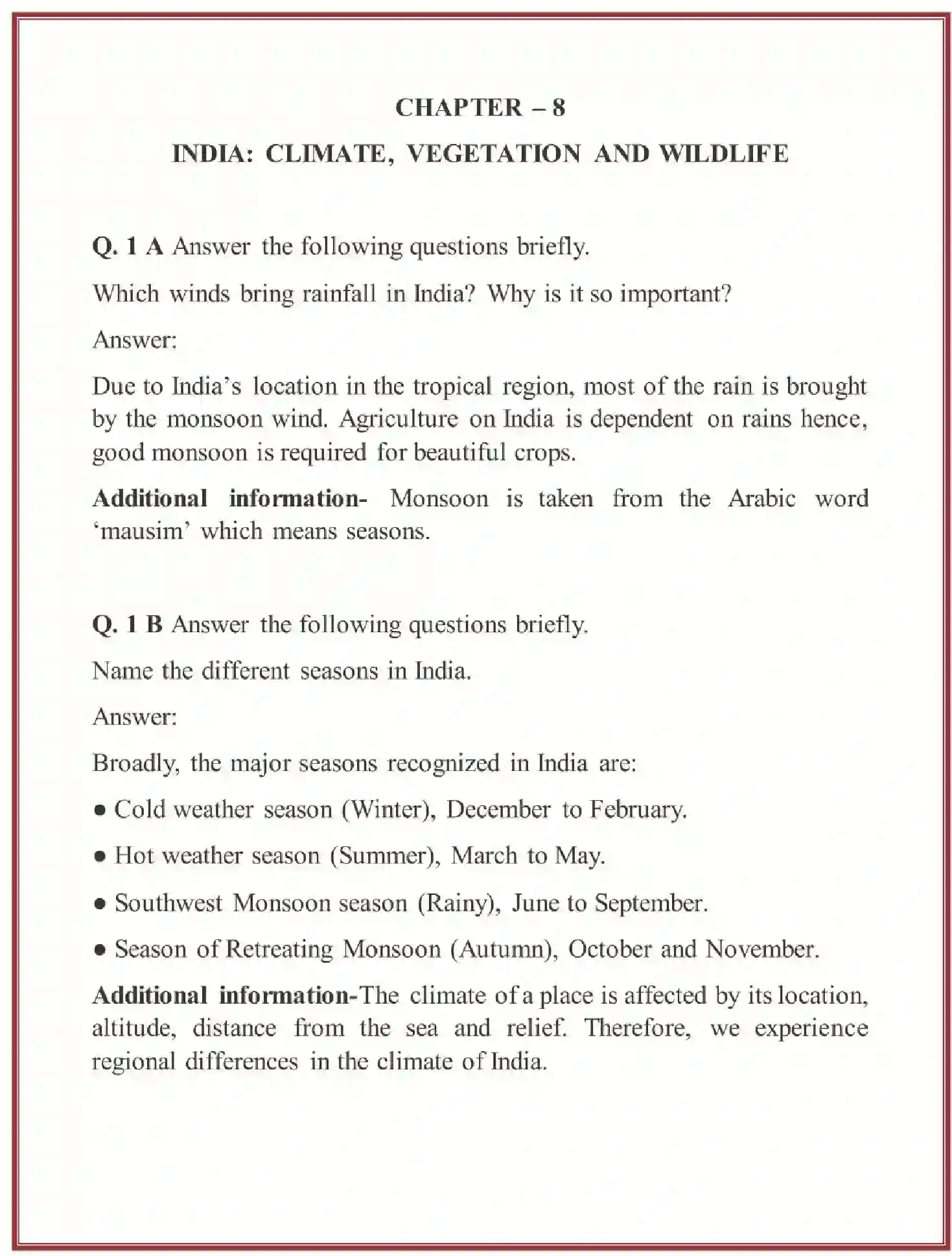 NCERT-Solution-Class-6-Social-Science-Geography-Chapter-8-India-Climate-Vegetation-and-Wildlife-1676-page-1