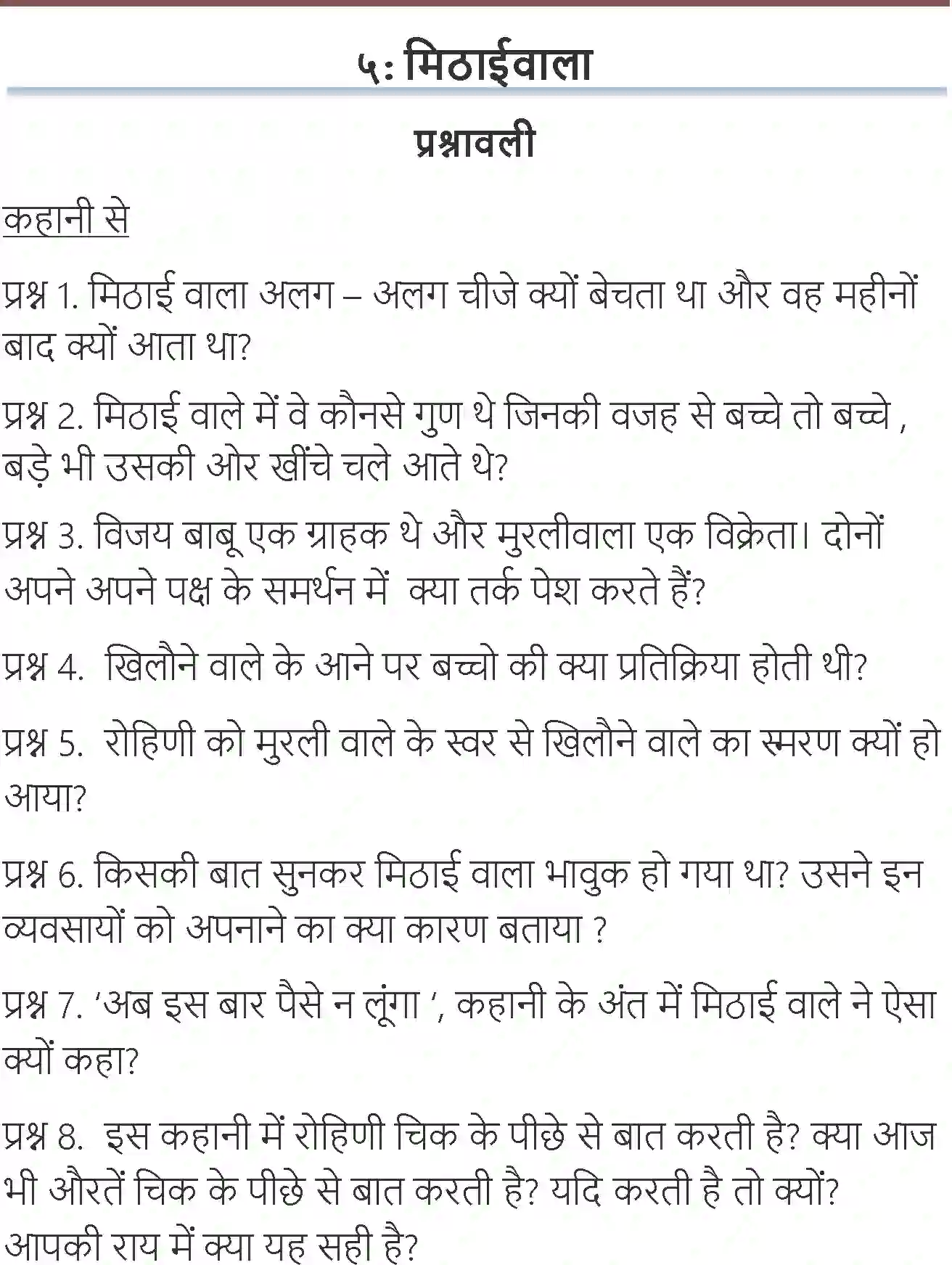 NCERT-Solution-Class-7-Hindi-Vasant-Mithaiwala-1558-page-1
