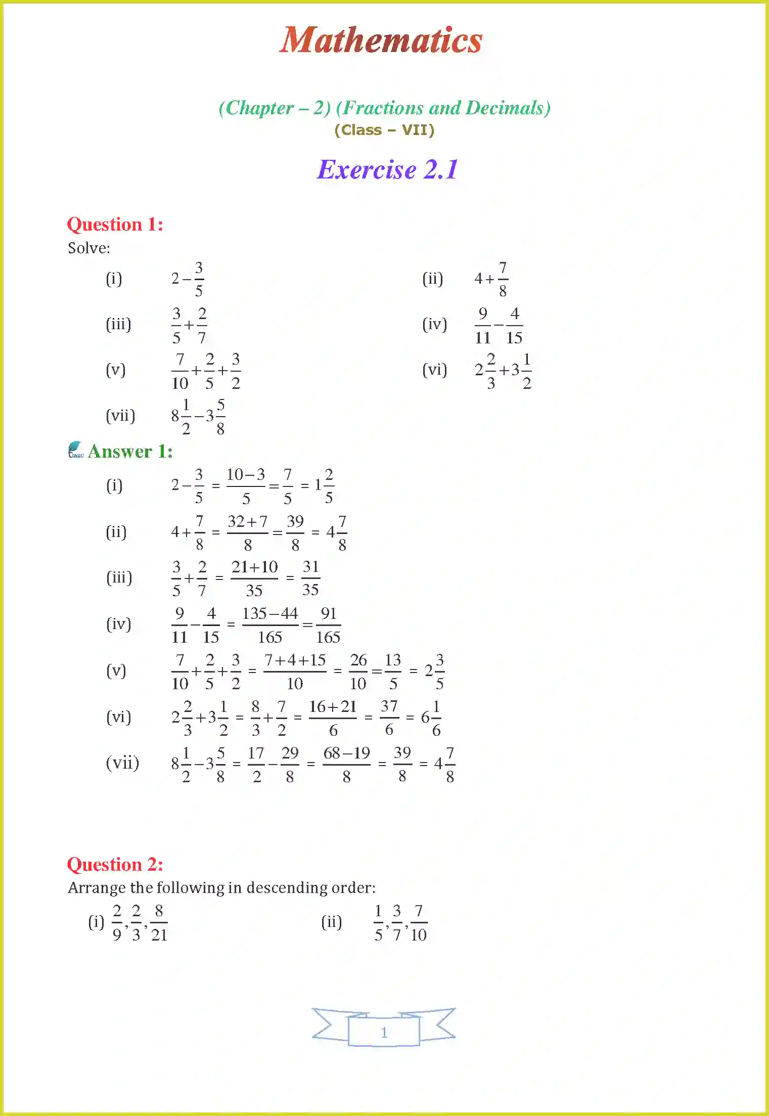 NCERT-Solution-Class-7-Maths-Chapter-2-Fractions-and-Decimals-3636-page-1