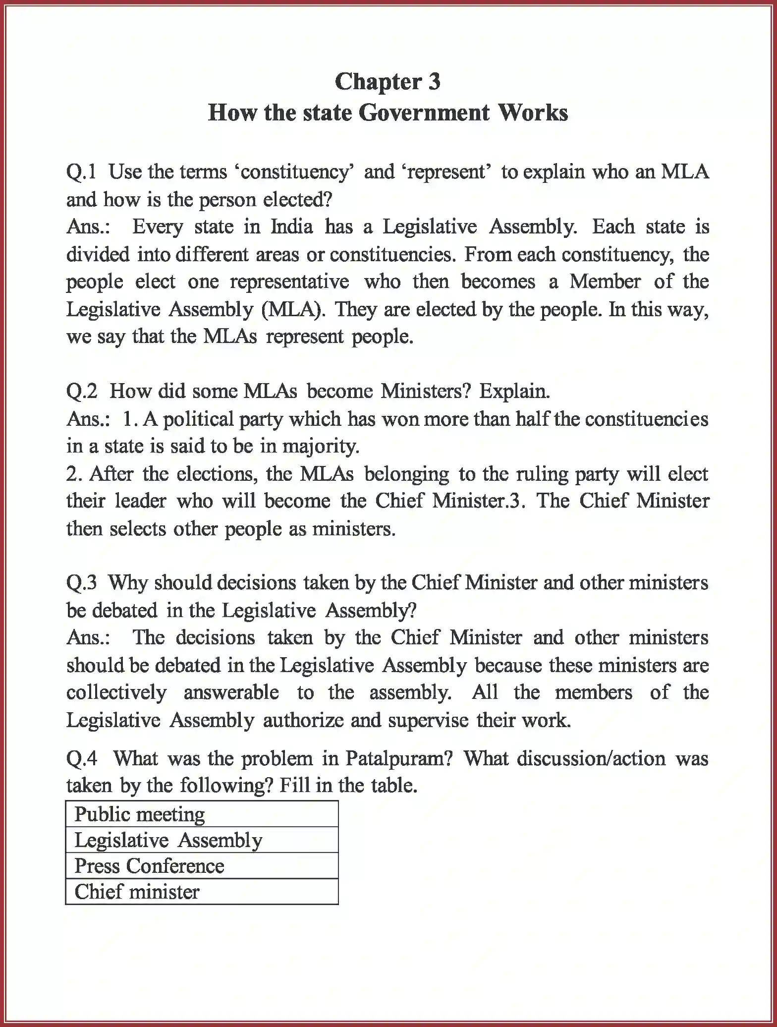 Class 7 Social and Political Life – II Chapter 3 How the State ...
