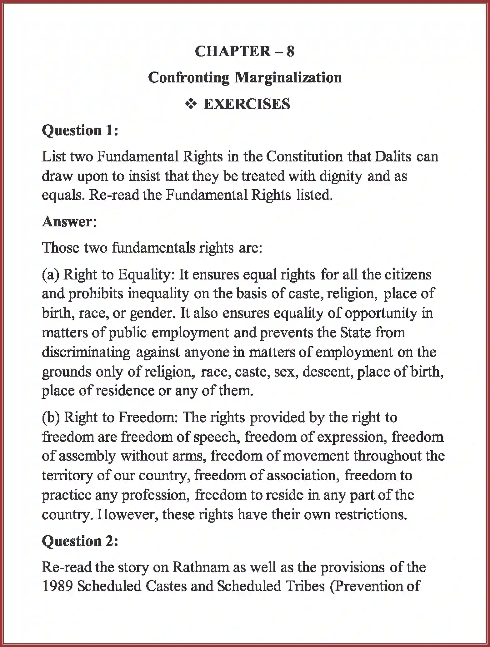NCERT-Solution-Class-8-Civics-Social-and-Political-Life-III-Chapter-8-Confronting-Marginalisation-3554-page-1