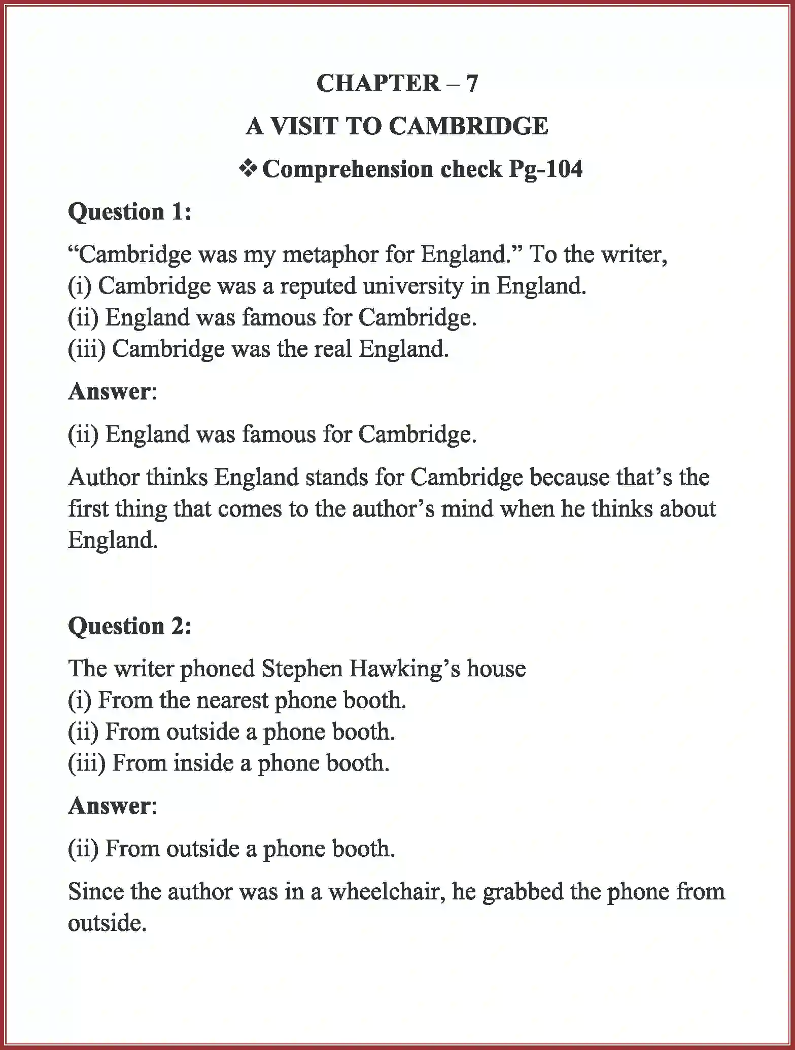 NCERT-Solution-Class-8-English-Honeydew-A-Visit-to-Cambridge-1335-page-1
