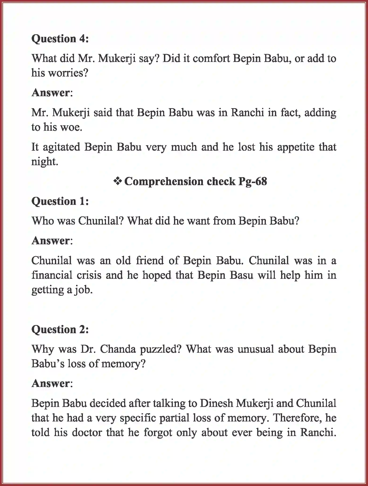 NCERT-Solution-Class-8-English-Honeydew-Bepin-Choudhury’s-Lapse-of-Memory-1332-page-4