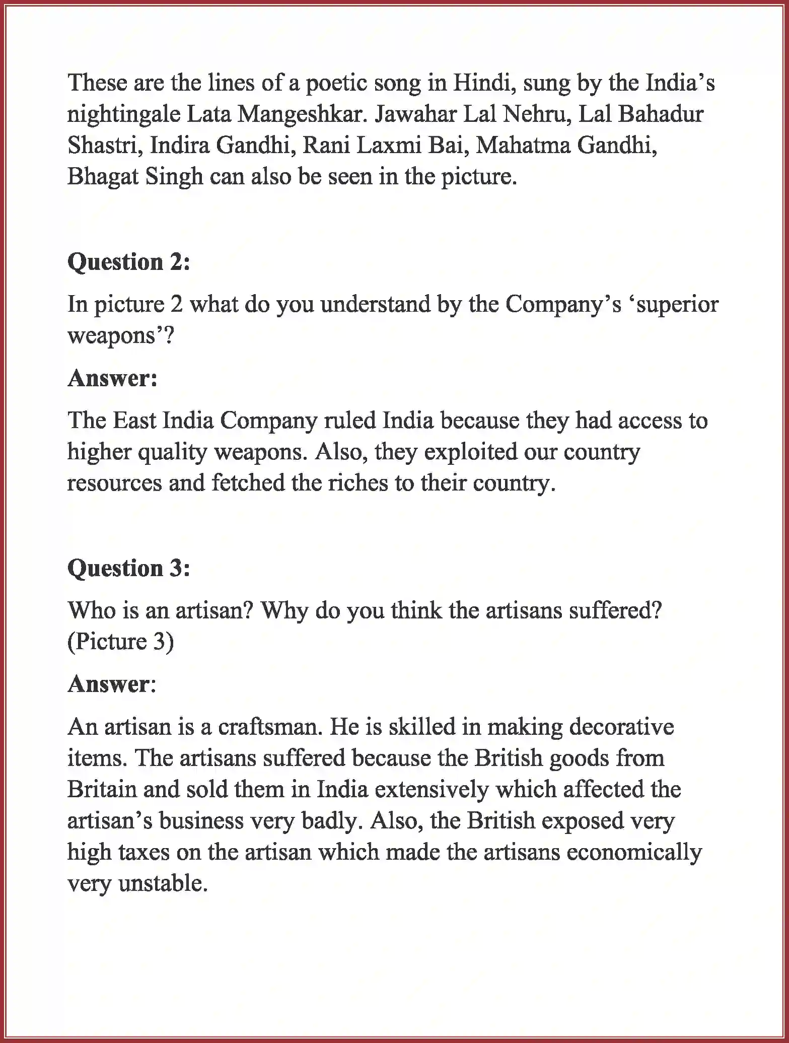 NCERT-Solution-Class-8-English-Honeydew-Glimpse-of-the-Past-1331-page-2