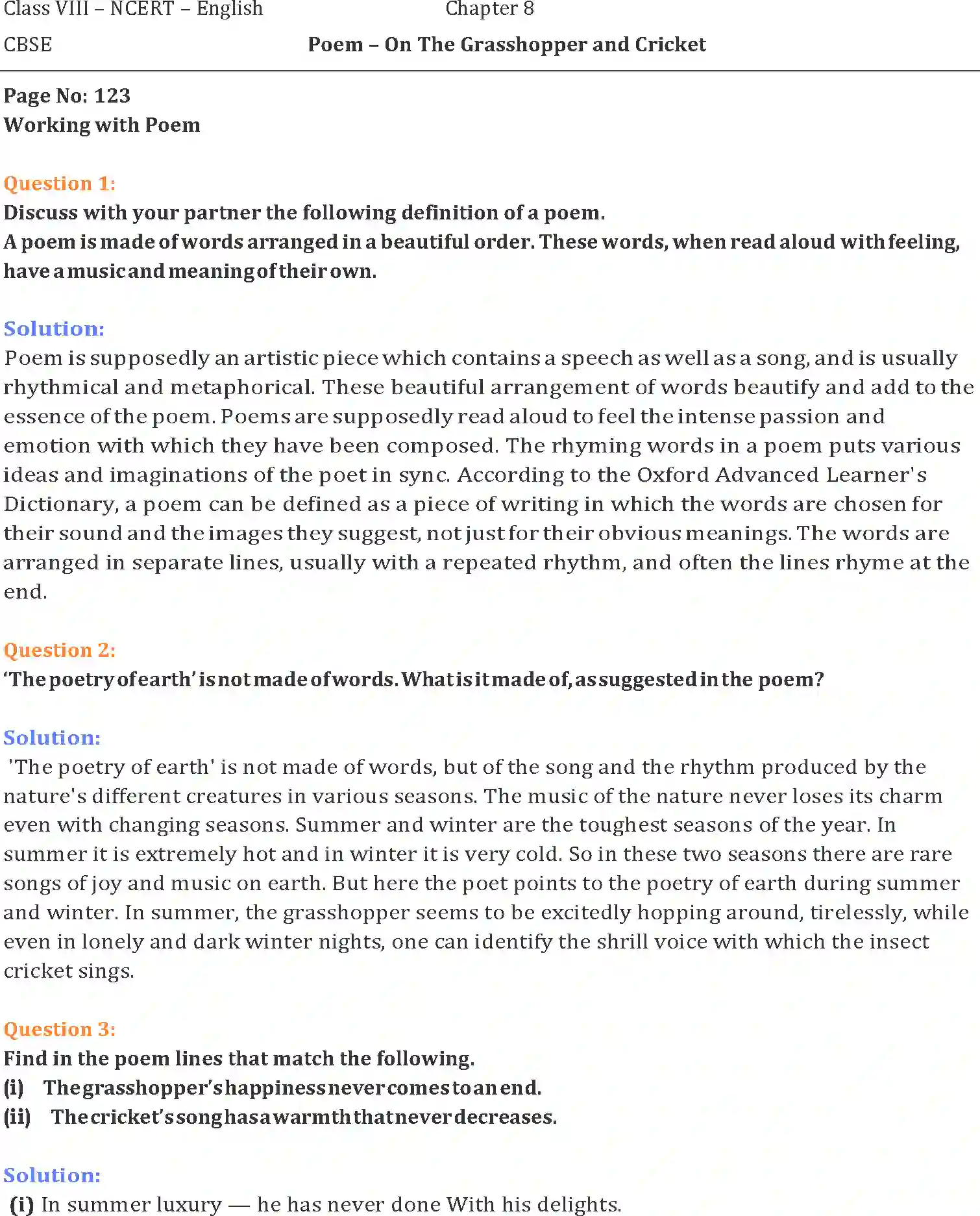 NCERT-Solution-Class-8-English-Honeydew-On-the-Grasshopper-and-Cricket-1346-page-1