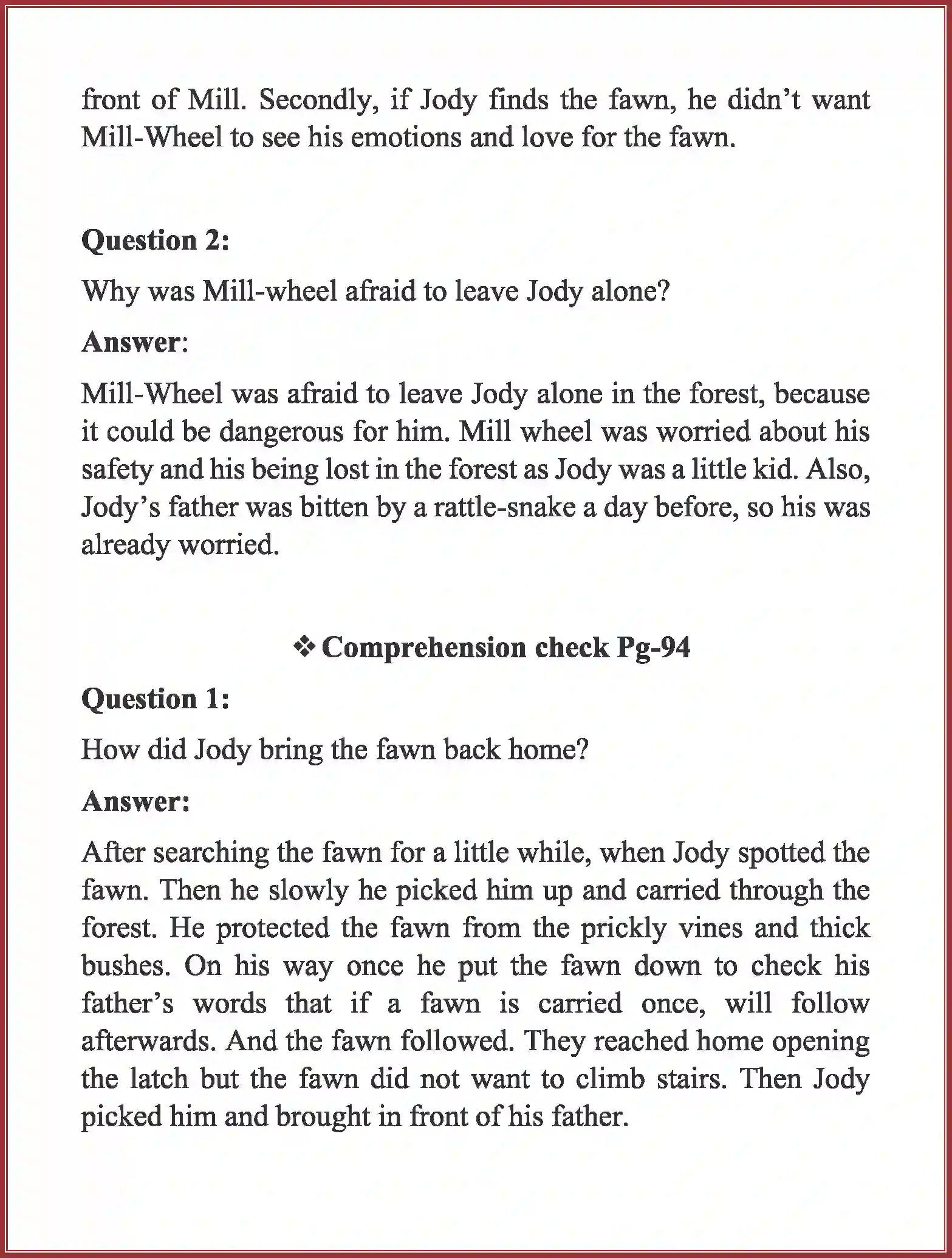 NCERT-Solution-Class-8-English-Honeydew-This-is-Jody’s-Fawn-3506-page-3