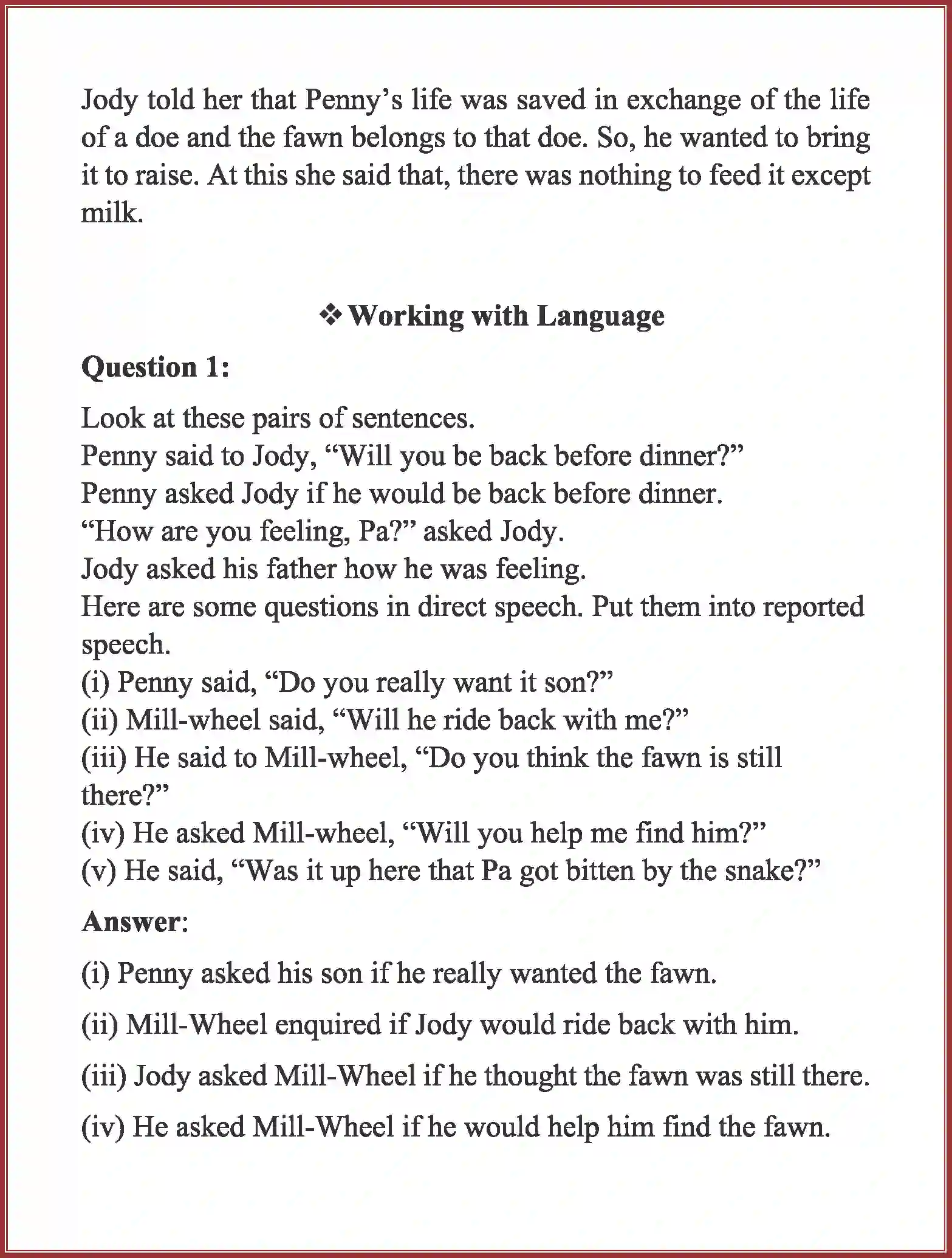 NCERT-Solution-Class-8-English-Honeydew-This-is-Jody’s-Fawn-3506-page-7