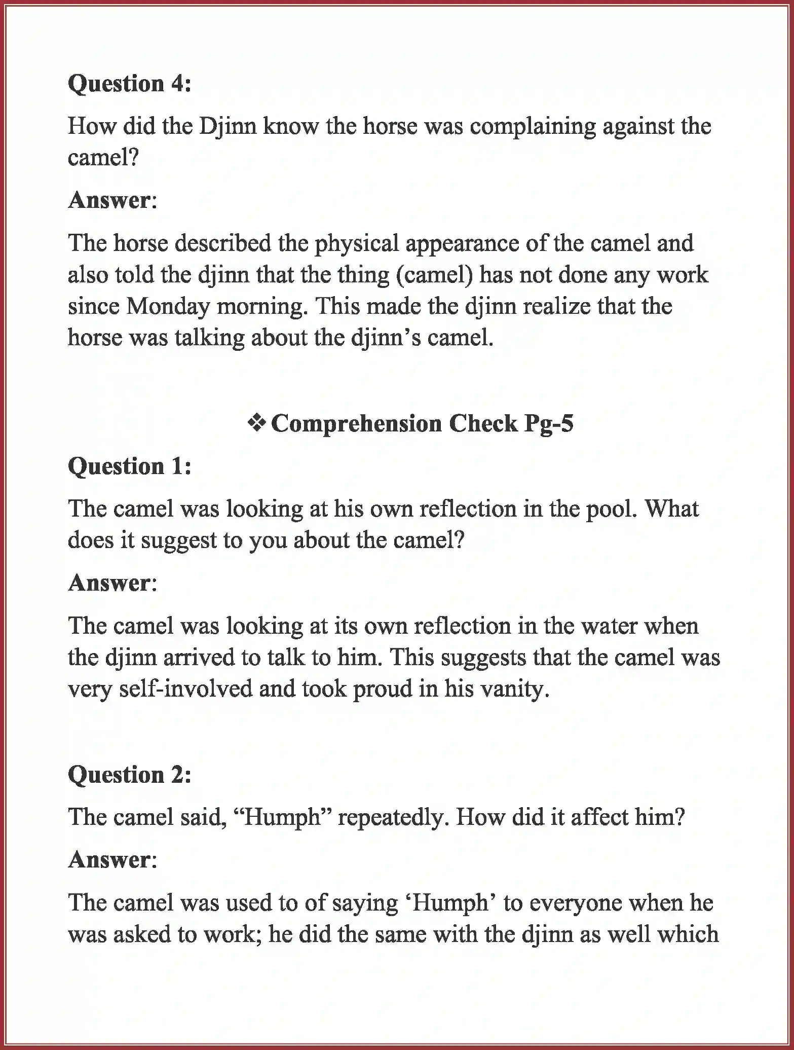 NCERT-Solution-Class-8-English-It-So-Happened-Chapter-1-How-The-Camel-Got-His-Hump-3519-page-2