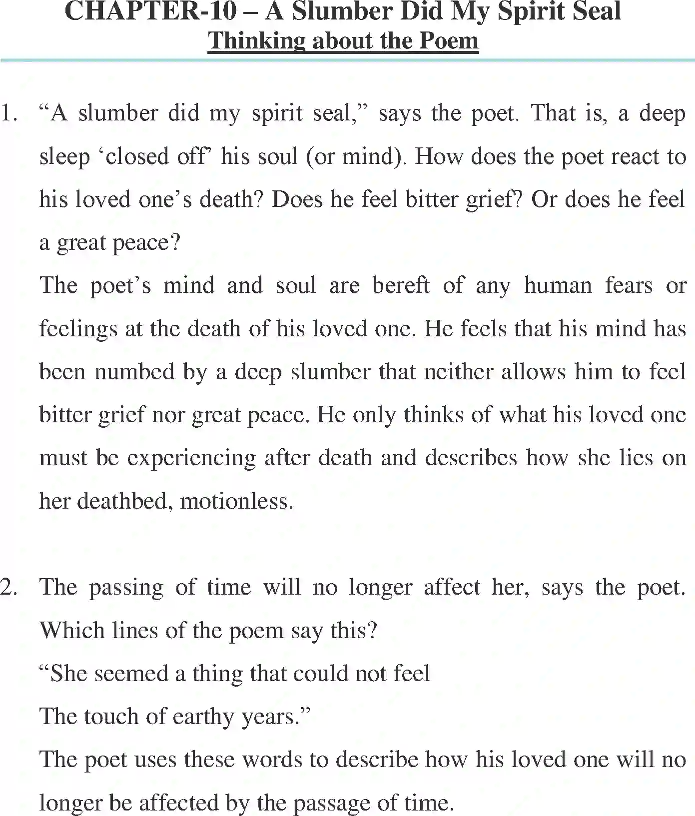 NCERT-Solution-Class-9-English-Beehive-A-Slumber-Did-My-Spirit-Seal-Poem-1145-page-1